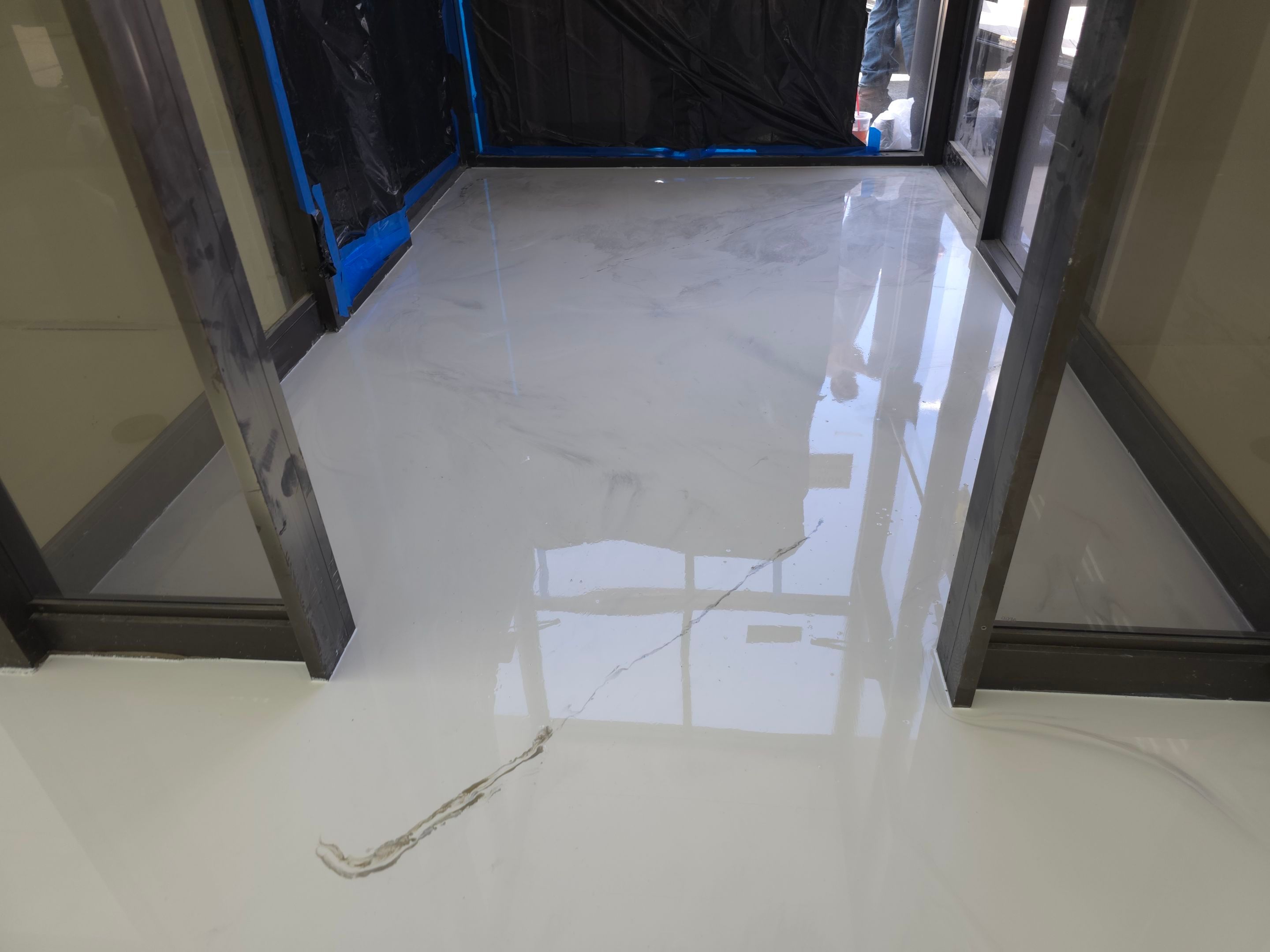 Jewelry Store Floor Gets a Beautiful Upgrade Using Metallic Epoxy by Elite Floor Solutions