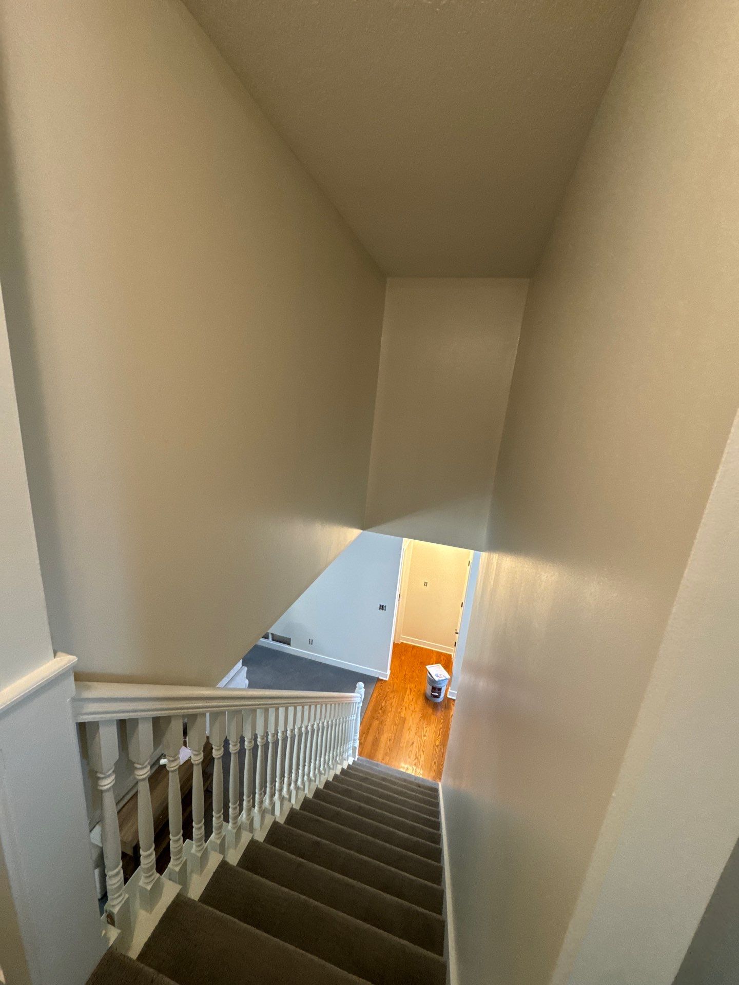 Residential Interior Wall Repaint | Foyer, Stairwell, Hallway & Living Room by Midwest Paint LLC
