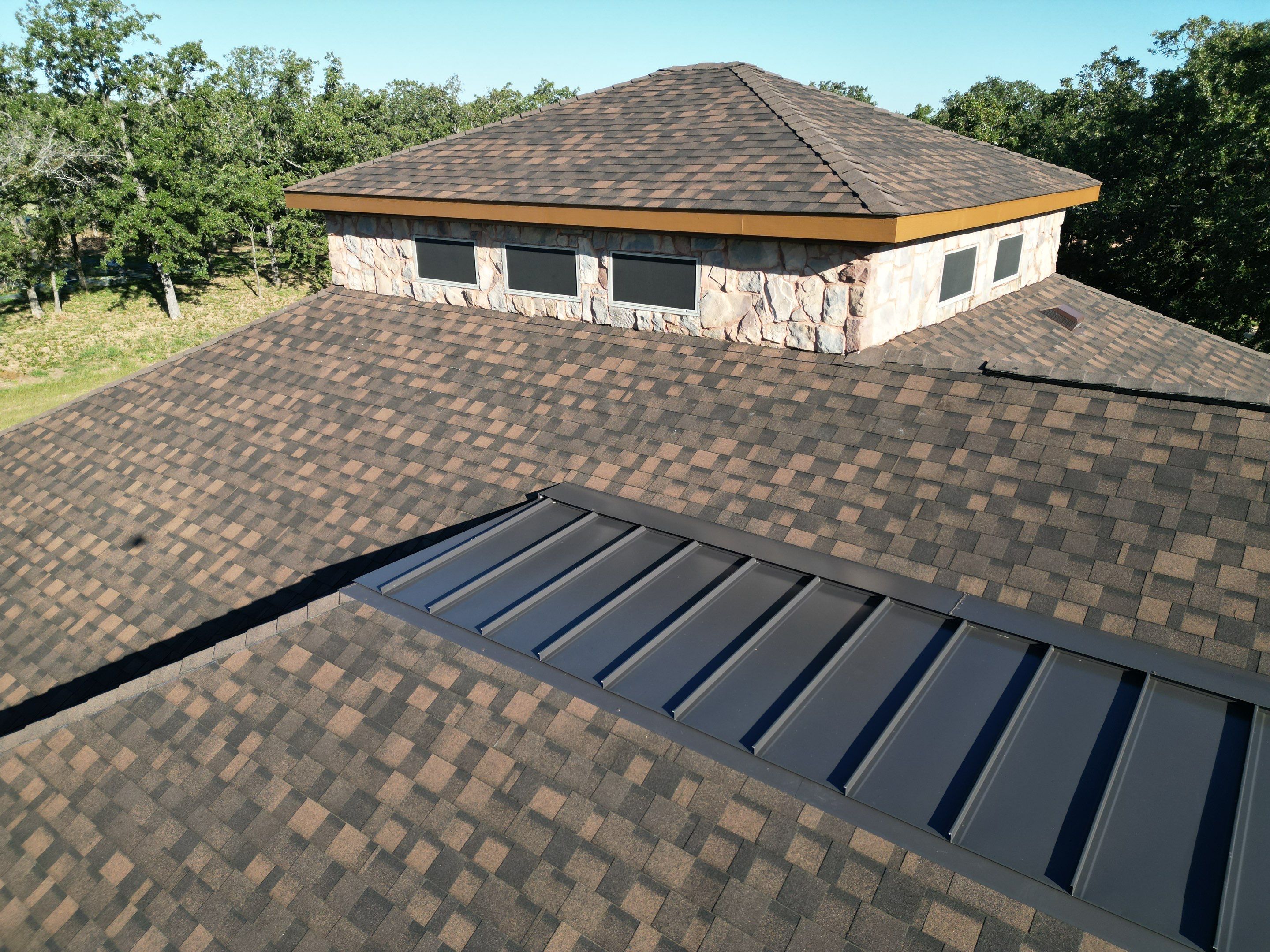 IKO Shadow Brown by First Out Roofing 