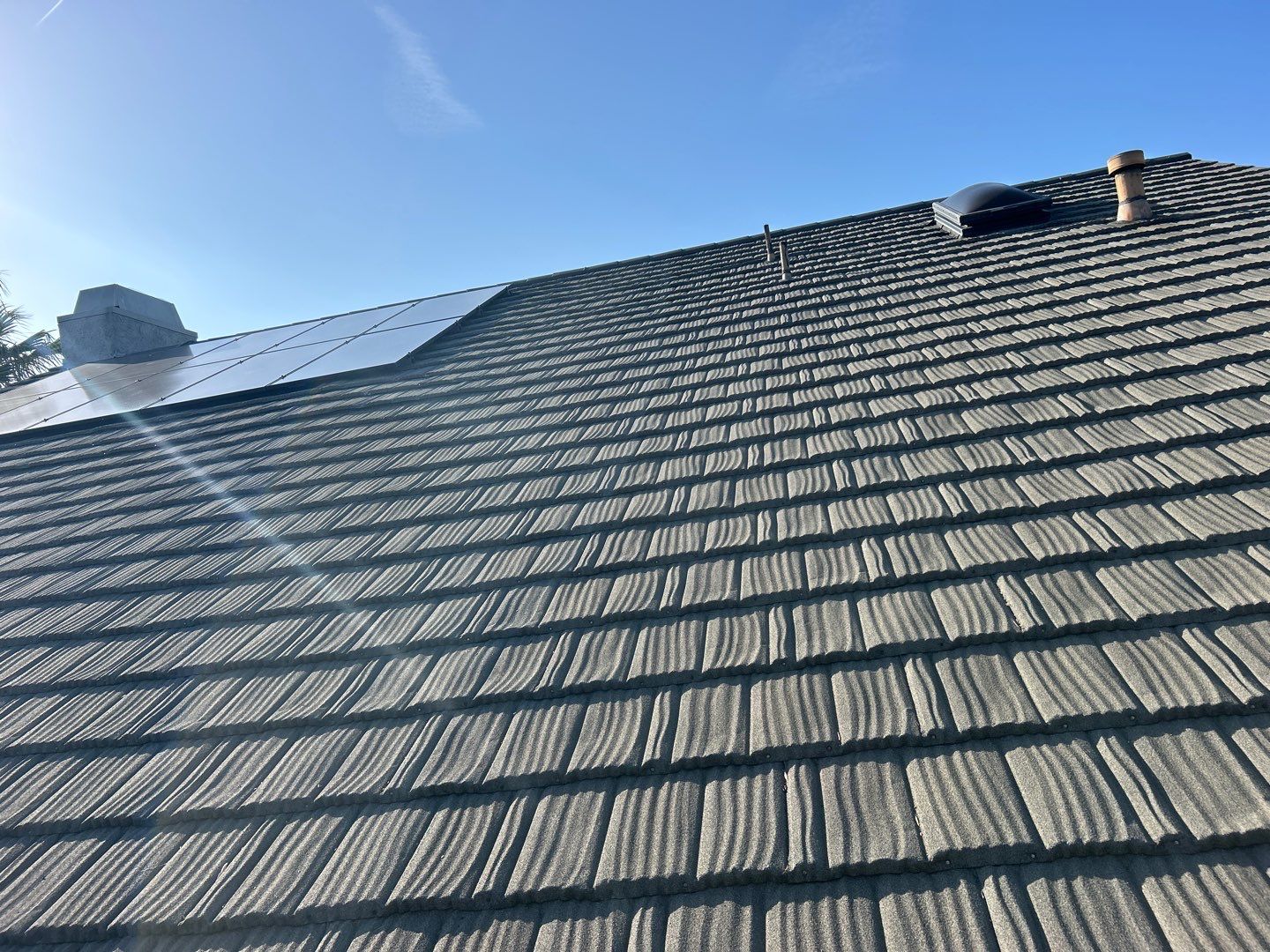 Terracotta Tile Roof Repair and Ridge Cap Sealing in Escondido by Reliable Roofing San Diego Inc.