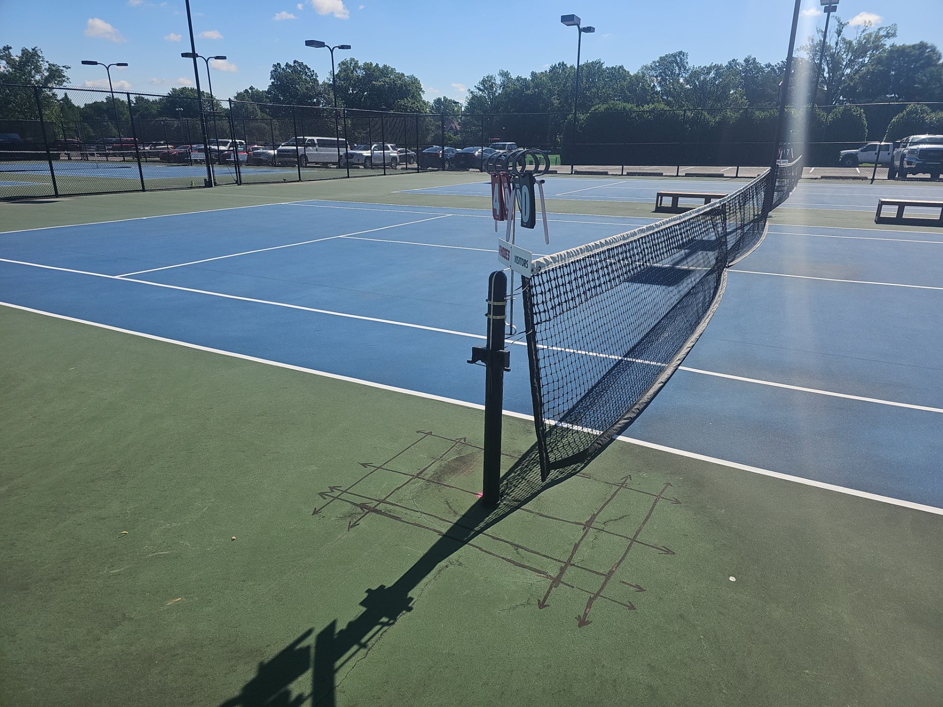 Concrete Assessment Project for Tennis Courts by Alsip Locating Service, LLC