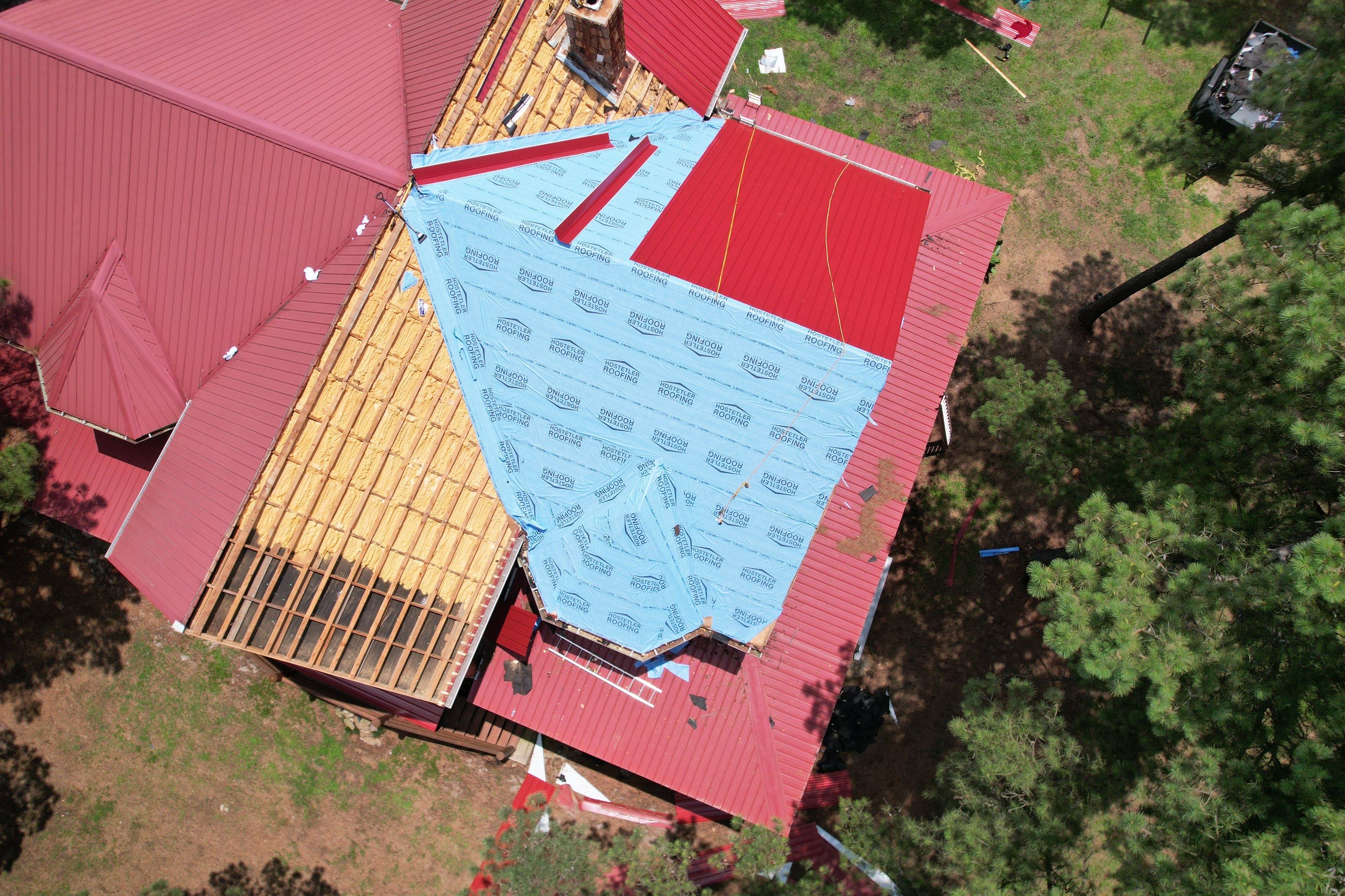 Metal Roof Replacement: 26 GA. Residential Metal Panel by Hostetler Roofing