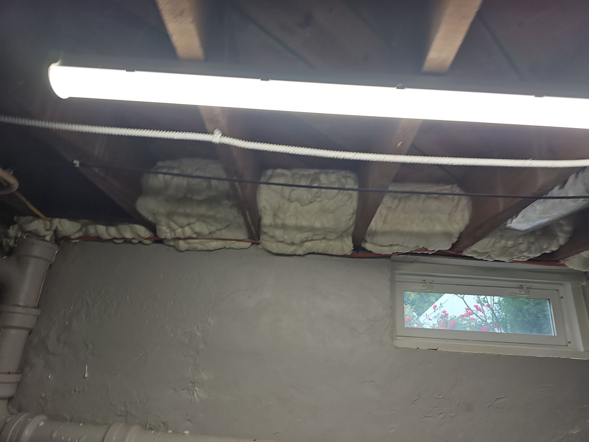 Attic Insulation using open cell spray foam by NYS Foam & Energy
