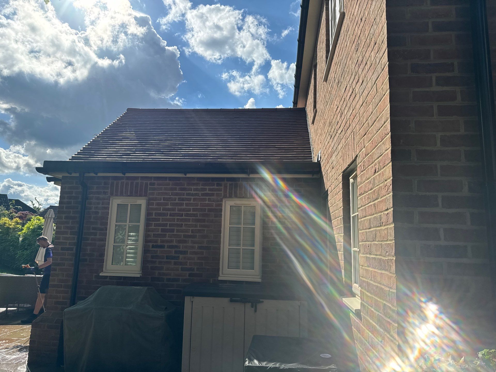 Roof Clean  - Moss Removal - Gutter Clean using Honda 15lpm Low Pressure Washing Machine by Ges Exterior Cleaning ltd