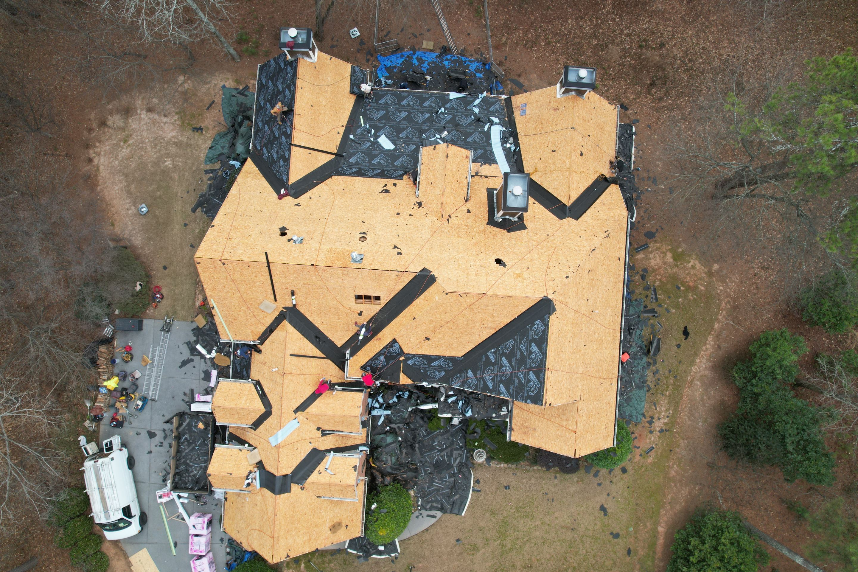 Residential Roofing Installation using Owens Corning by Inspector Roofing and Restoration