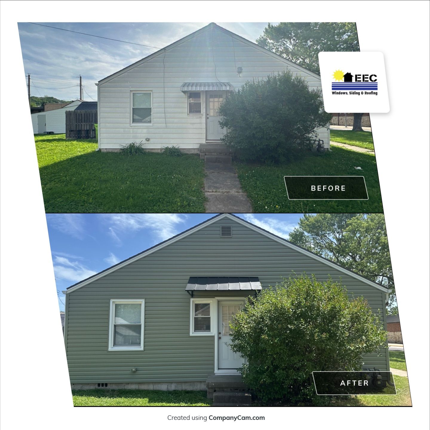 New Cypress Siding going on this North Kansas City Home  by EEC  Windows, Siding & Roofing 