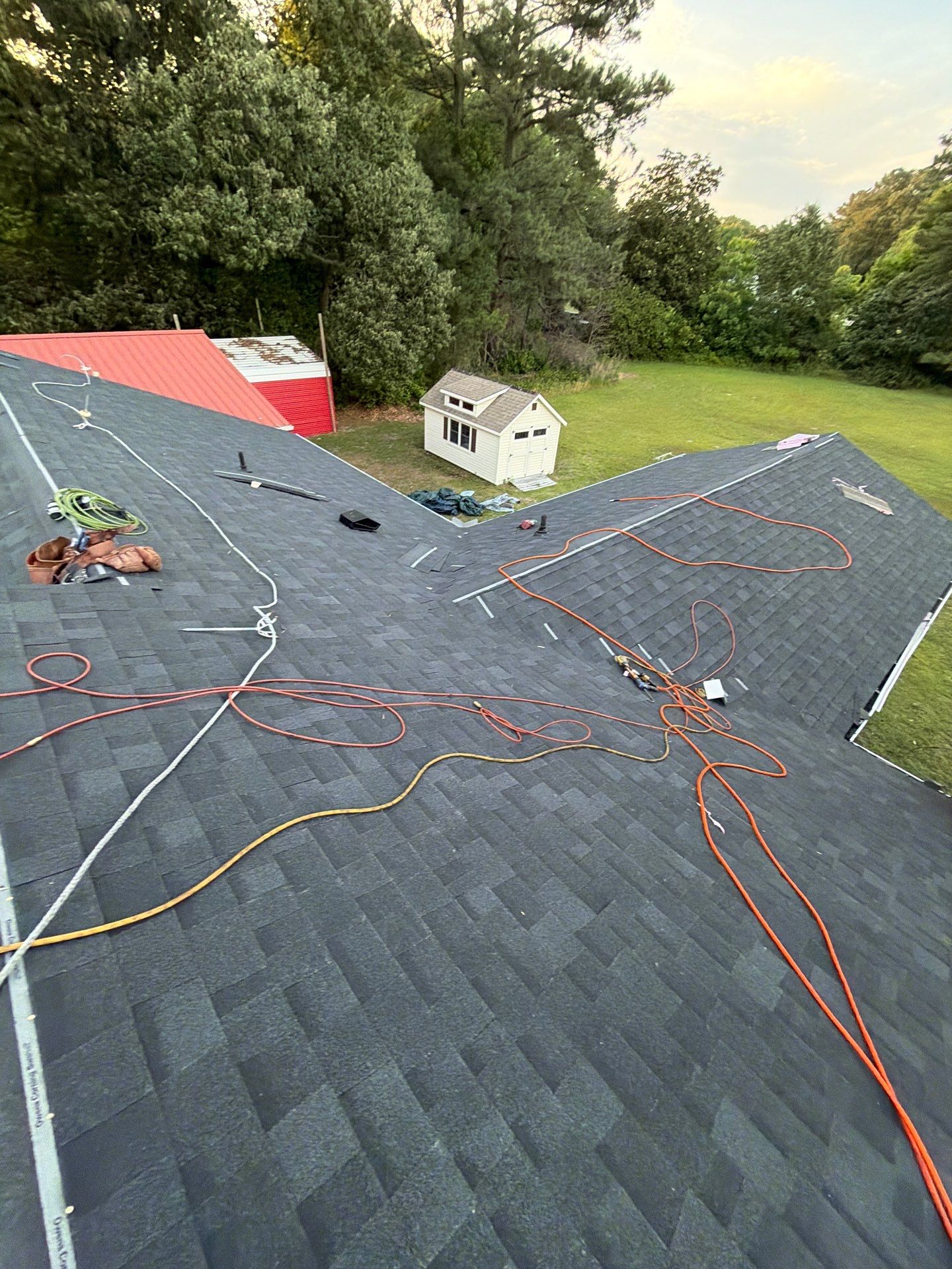 Complete Architectural Shingle Roof Replacement Project in Hudgins by Cade Construction