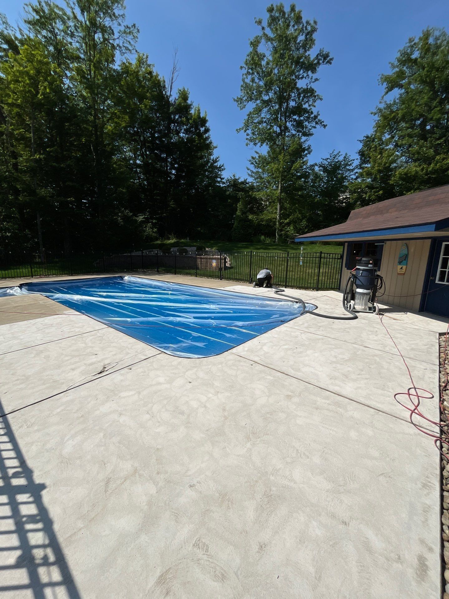 Oxford Pool Deck Project in Baden by Floors in a Day, Inc