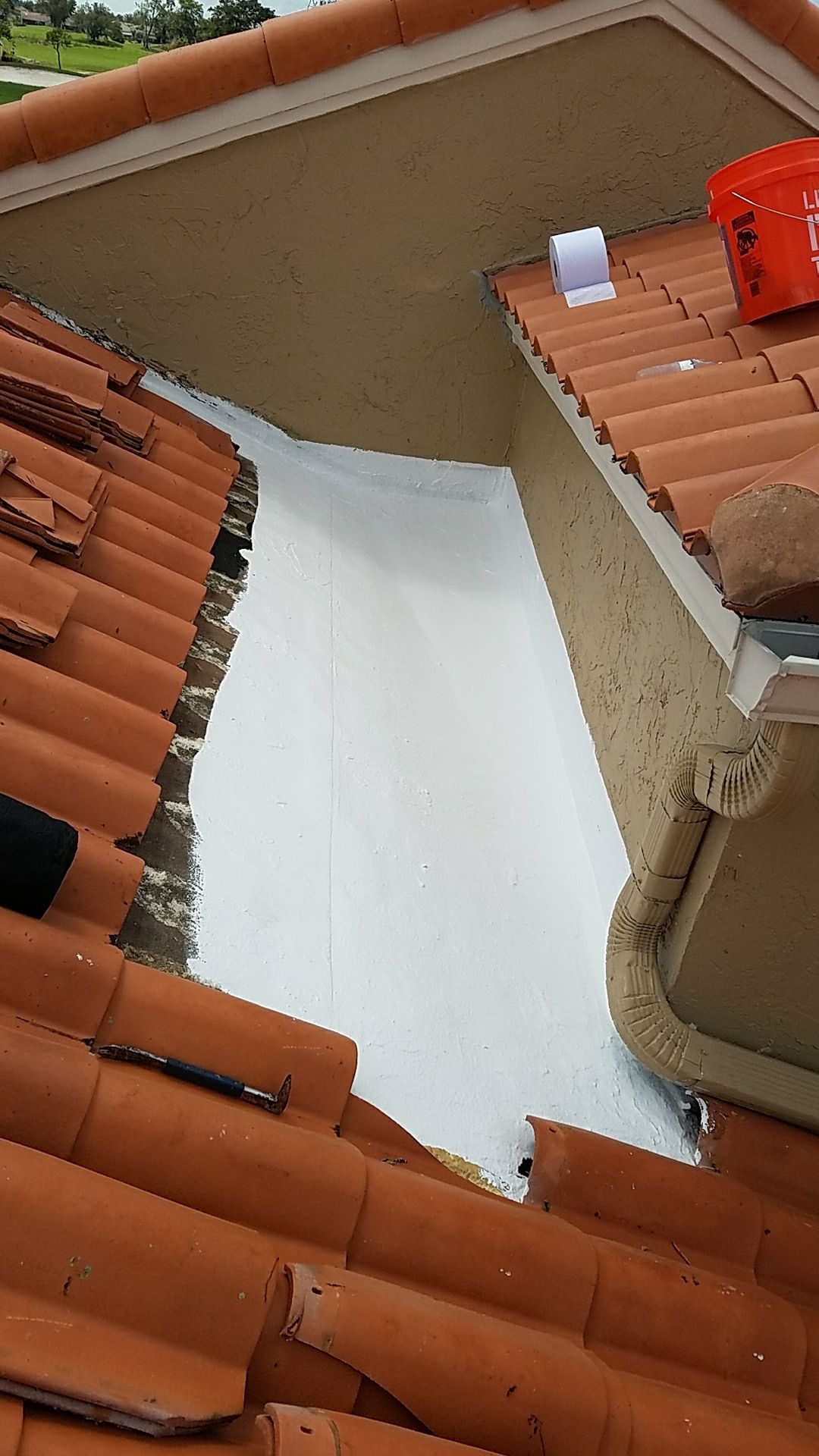 Terracotta Clay Tile Roof Repair and Sealant Application in Boca Raton by Aastro Roofing