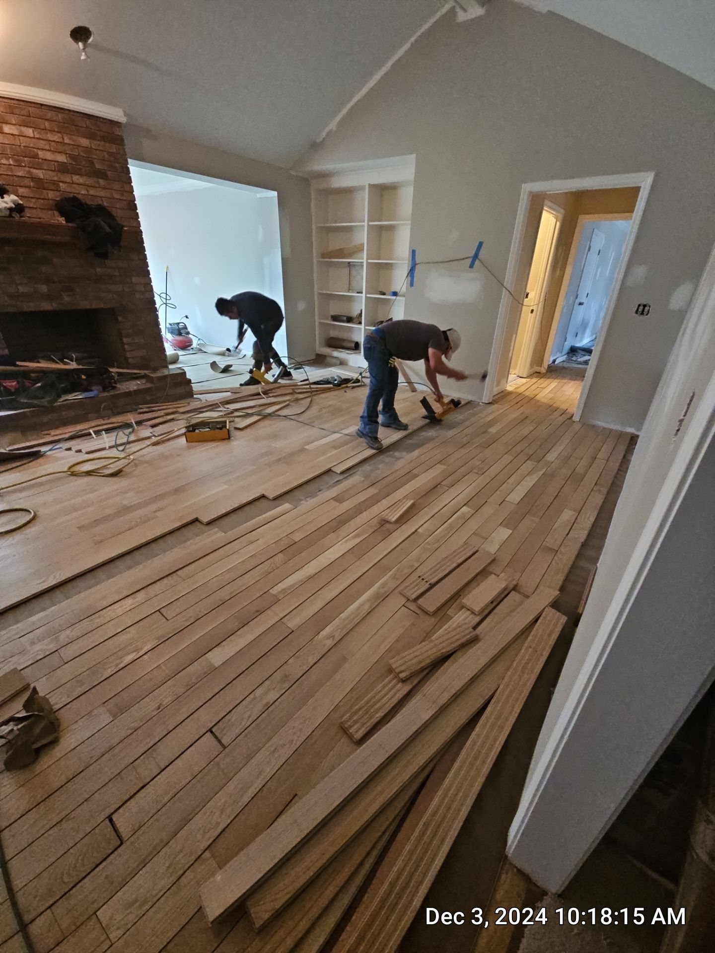 Hardwood Install & Refinish in Jacobean Satin  by Footprints Floors of Nashville