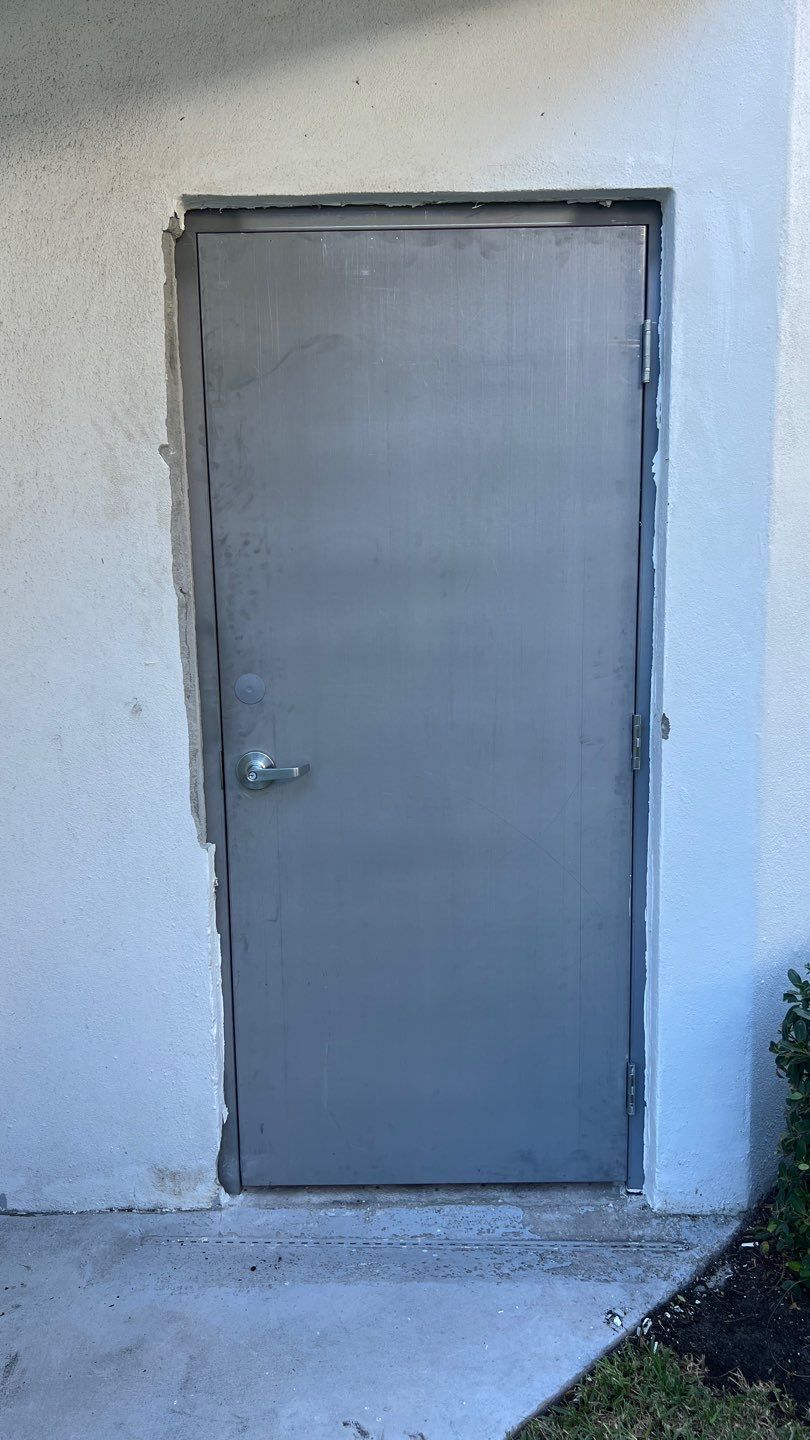 Commercial Stairwell Door Replacement & Hollow Metal Door Retrofit – Pompano Beach High-Rise by The Door Doctor of South Florida, Inc.
