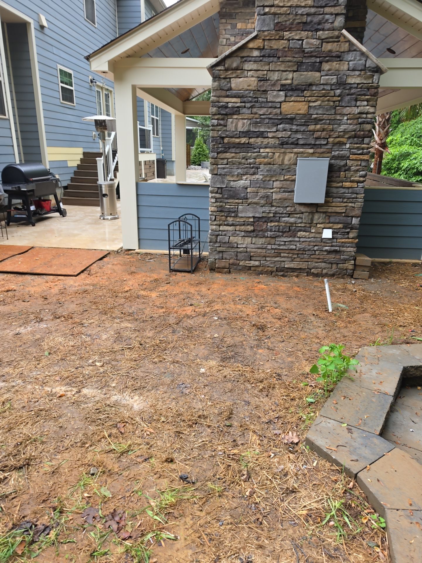 Job site clean up in Indian Land by Badger Hauling