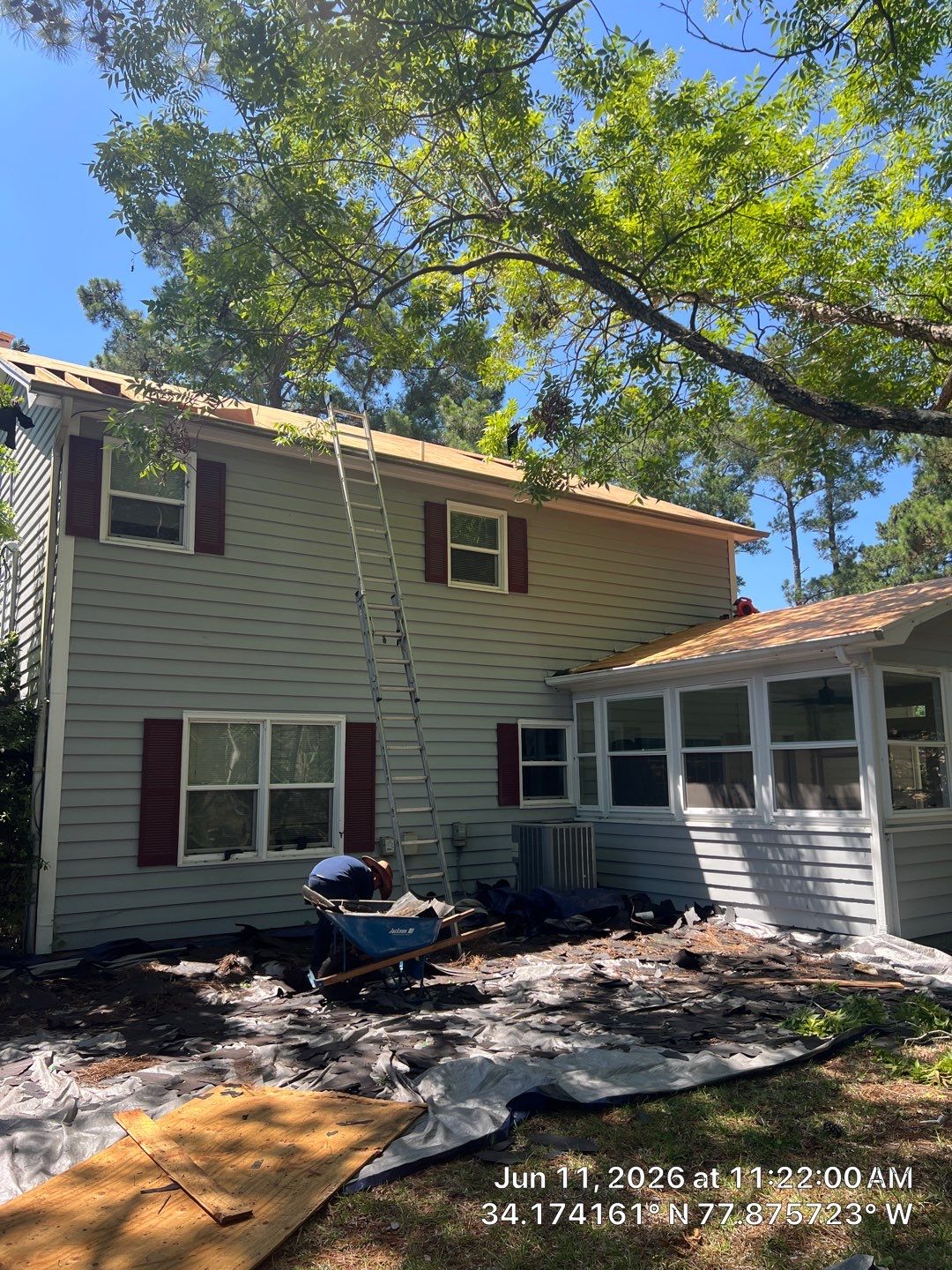 Wilmington FORTIFIED Roof Replacement with CertainTeed Landmark Colonial Slate by RGR Construction and Roofing, LLC