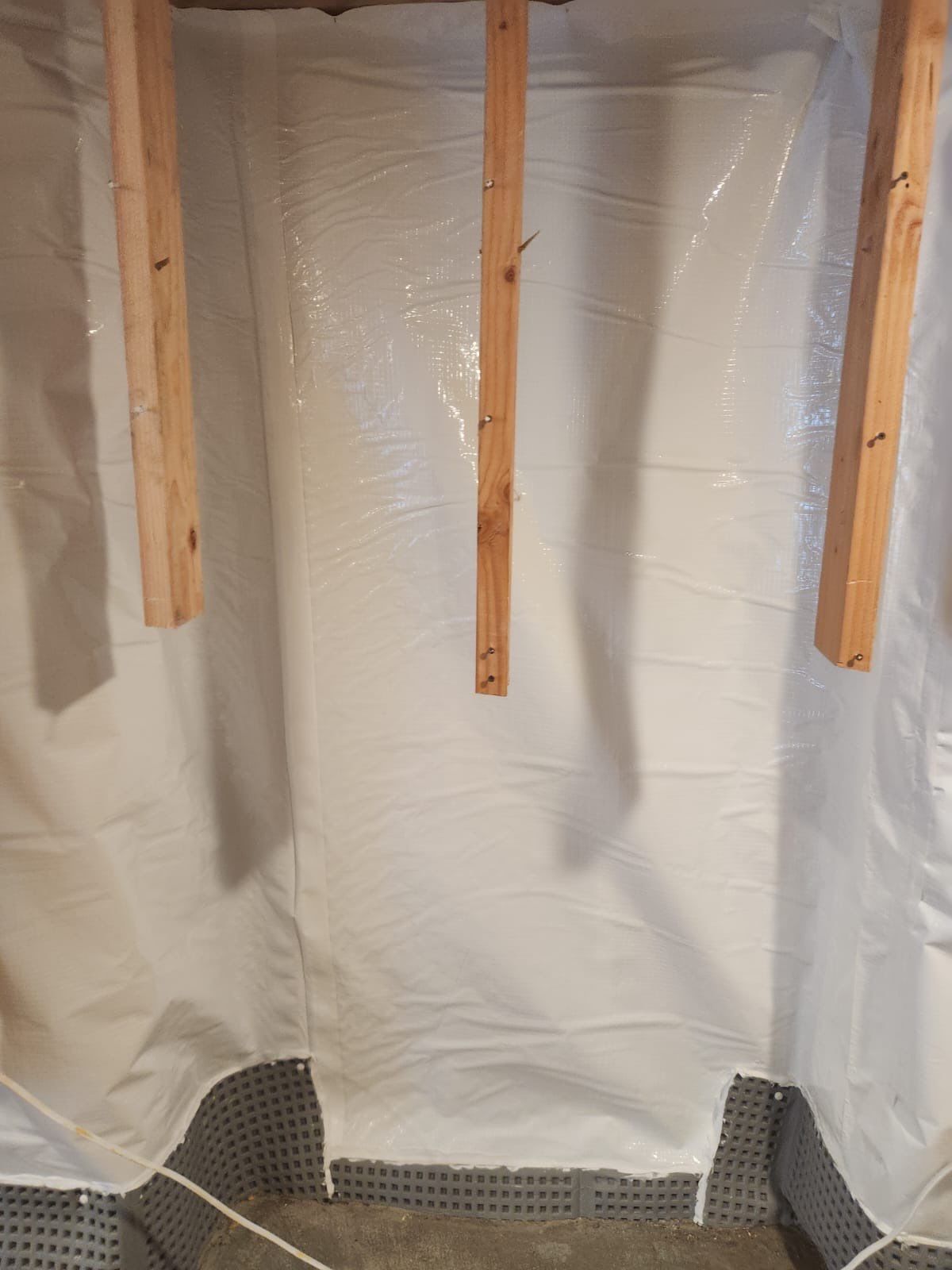 Interior French Drain & Wall Vapor Barrier Boonton NJ by Pure Service Pro, LLC 