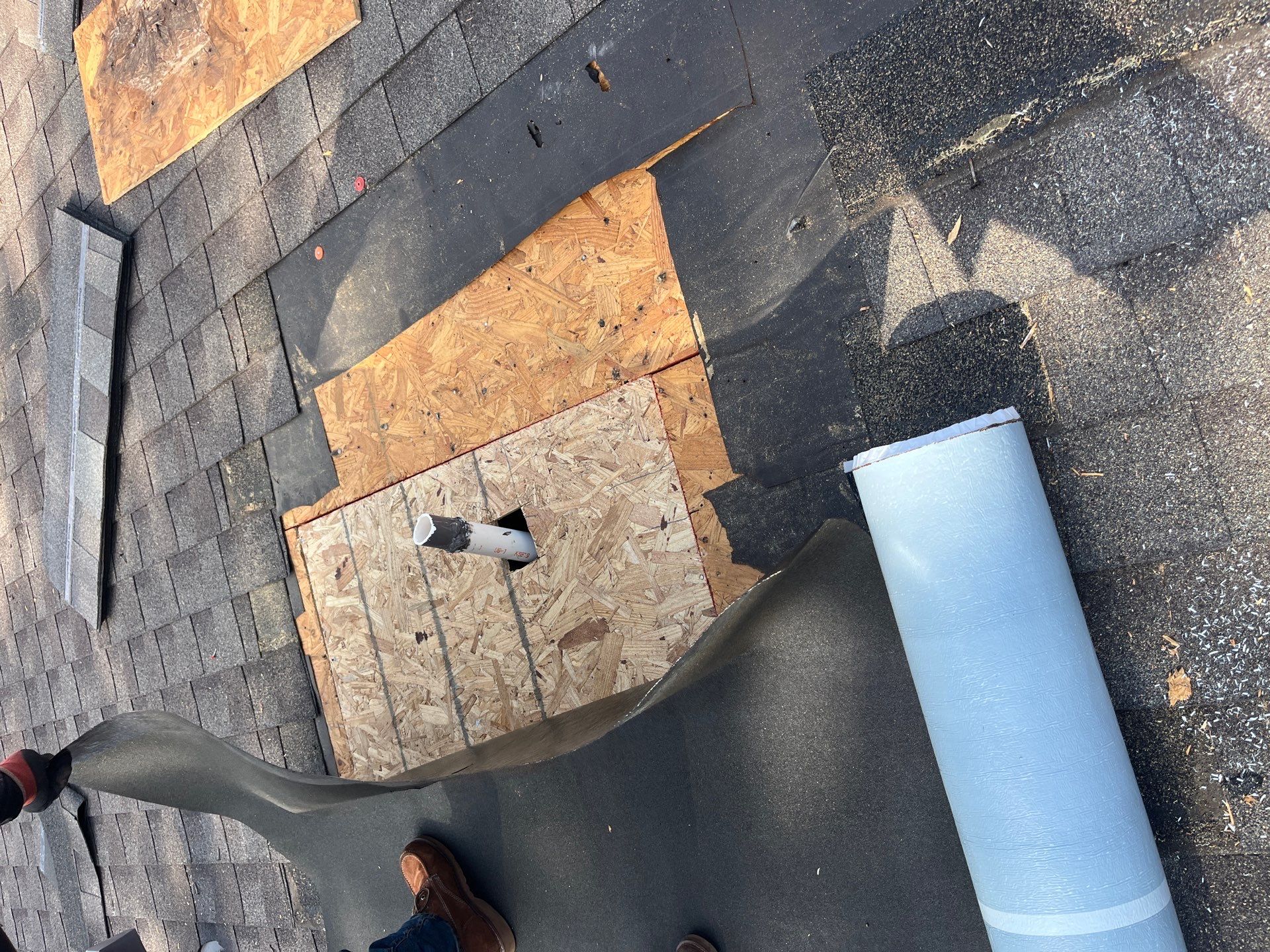 Hail Damage using Owen's Corning Duration (Lifetime) Shingles by Roof Repair Company