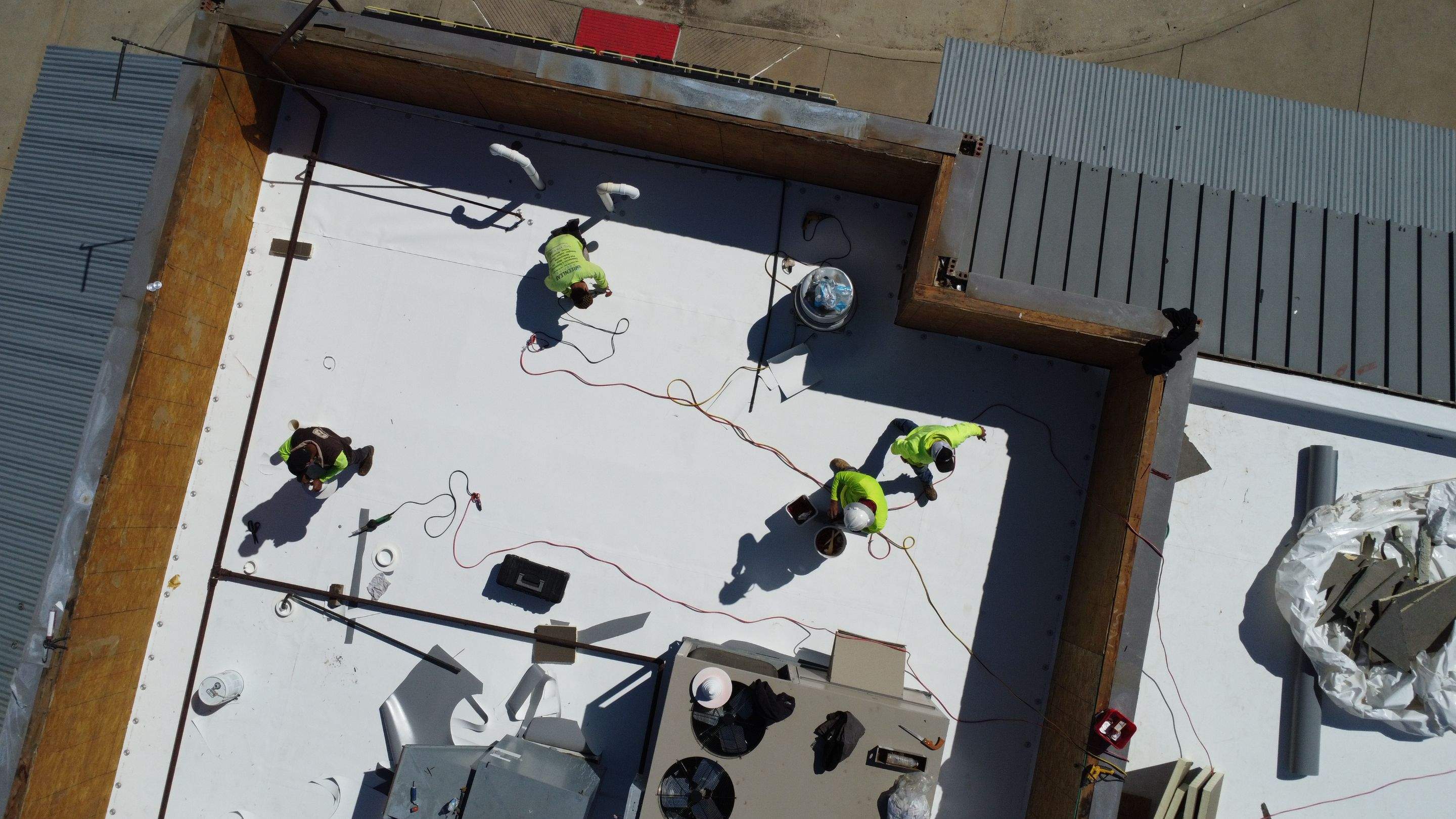 TPO Commercial Roofing Installation by 3:16 Roofing and Construction