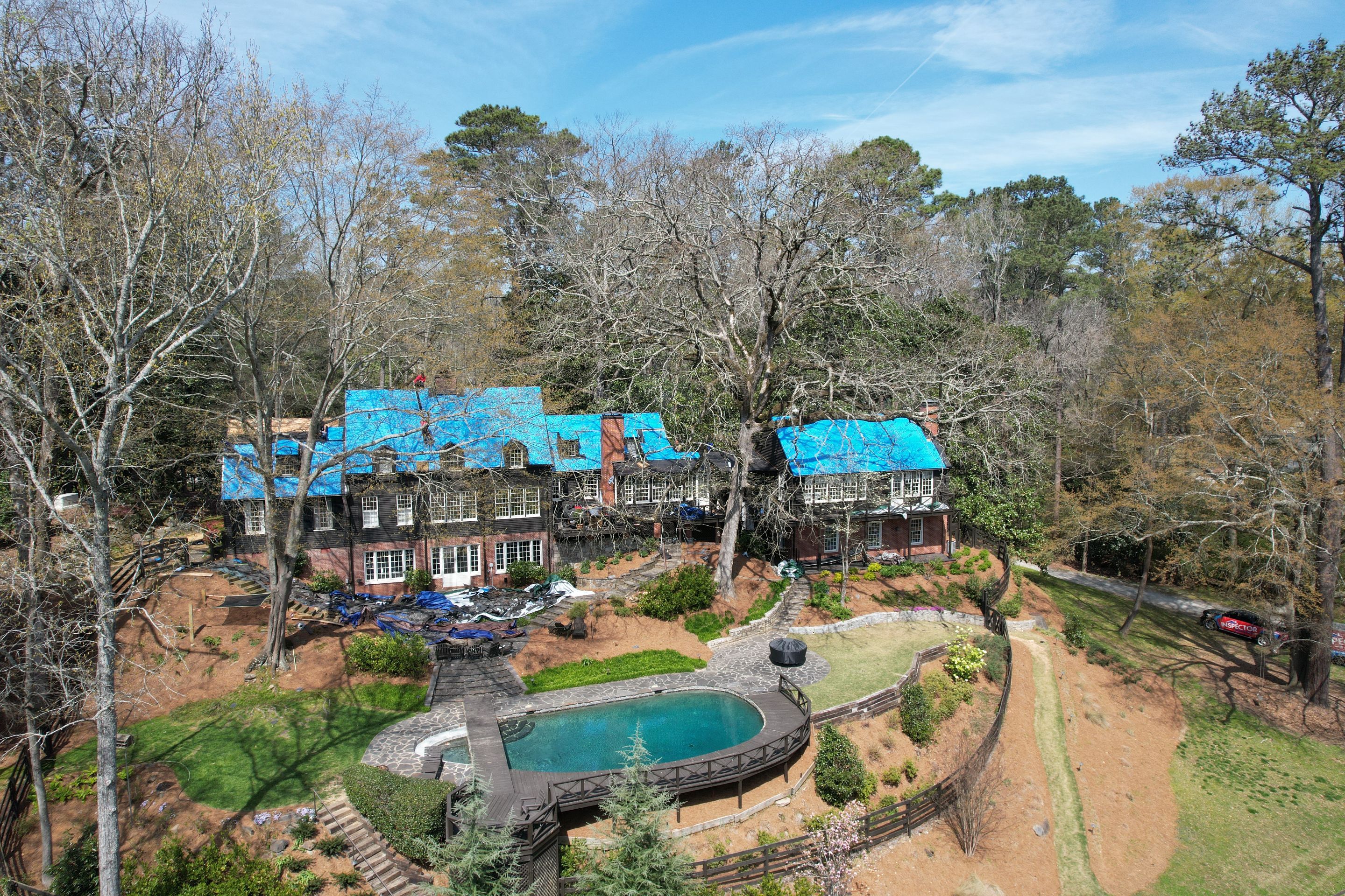 Residential Roofing Installation using Da Vinci Slate  by Inspector Roofing and Restoration