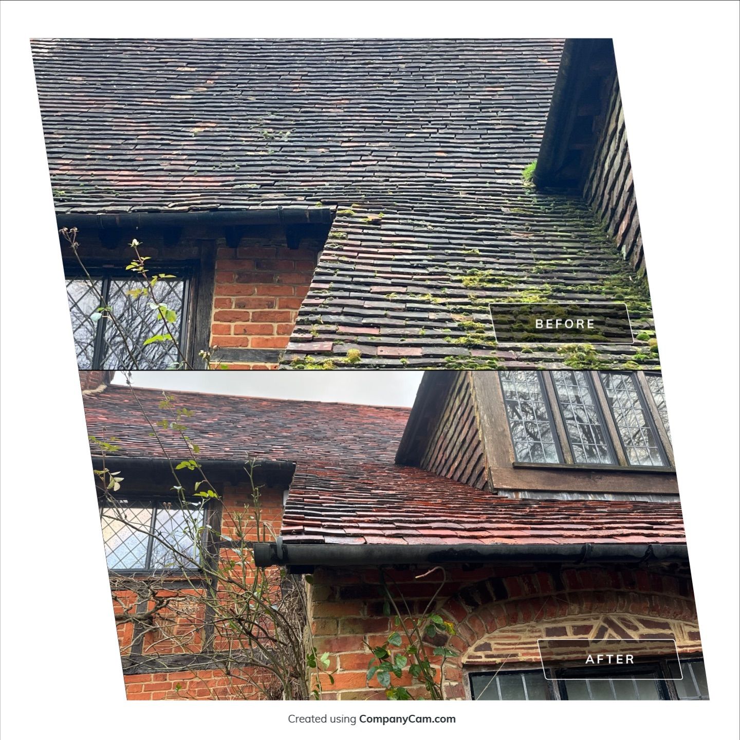 Roof Clean  - Moss Removal - Gutter Clean using Honda 15lpm Low Pressure Washing Machine by Ges Exterior Cleaning ltd