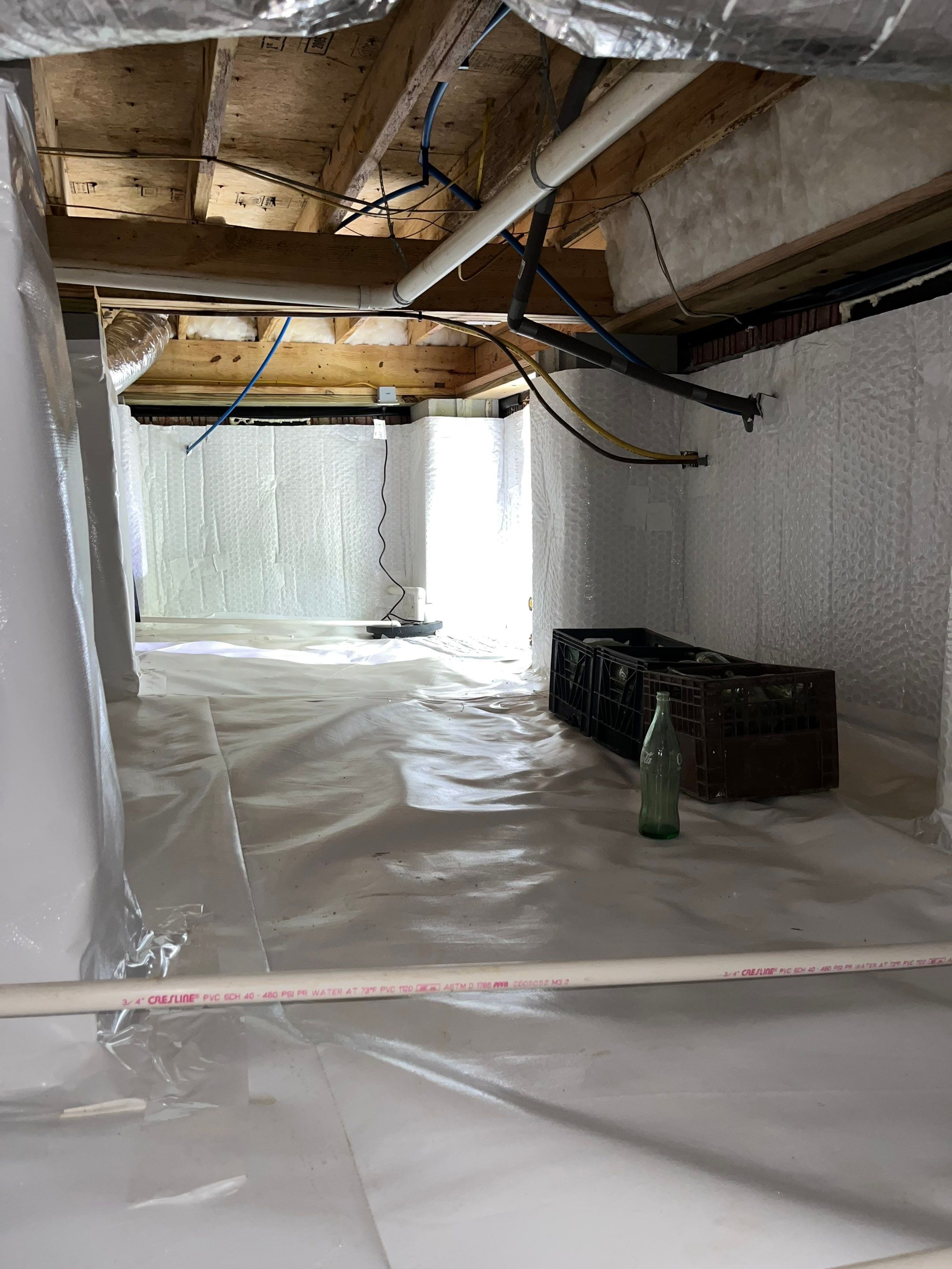 Impact Choice Encapsulation with French Drain, Mold Removal, and Crawlspace Door by Impact Crawlspace