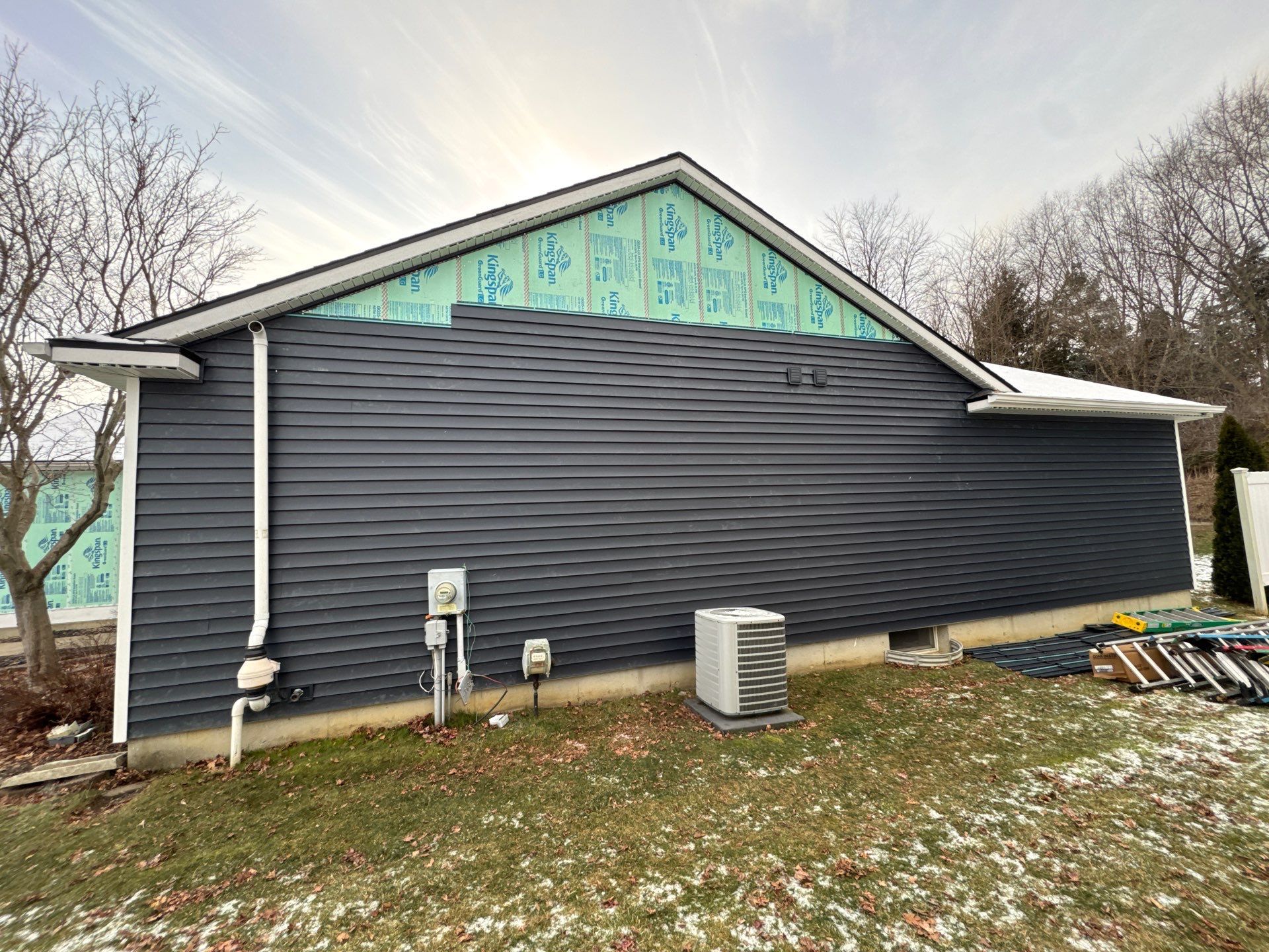 Siding Replacement using Alside Charter Oak D4.5" Riveria Dusk by 180 Contractors