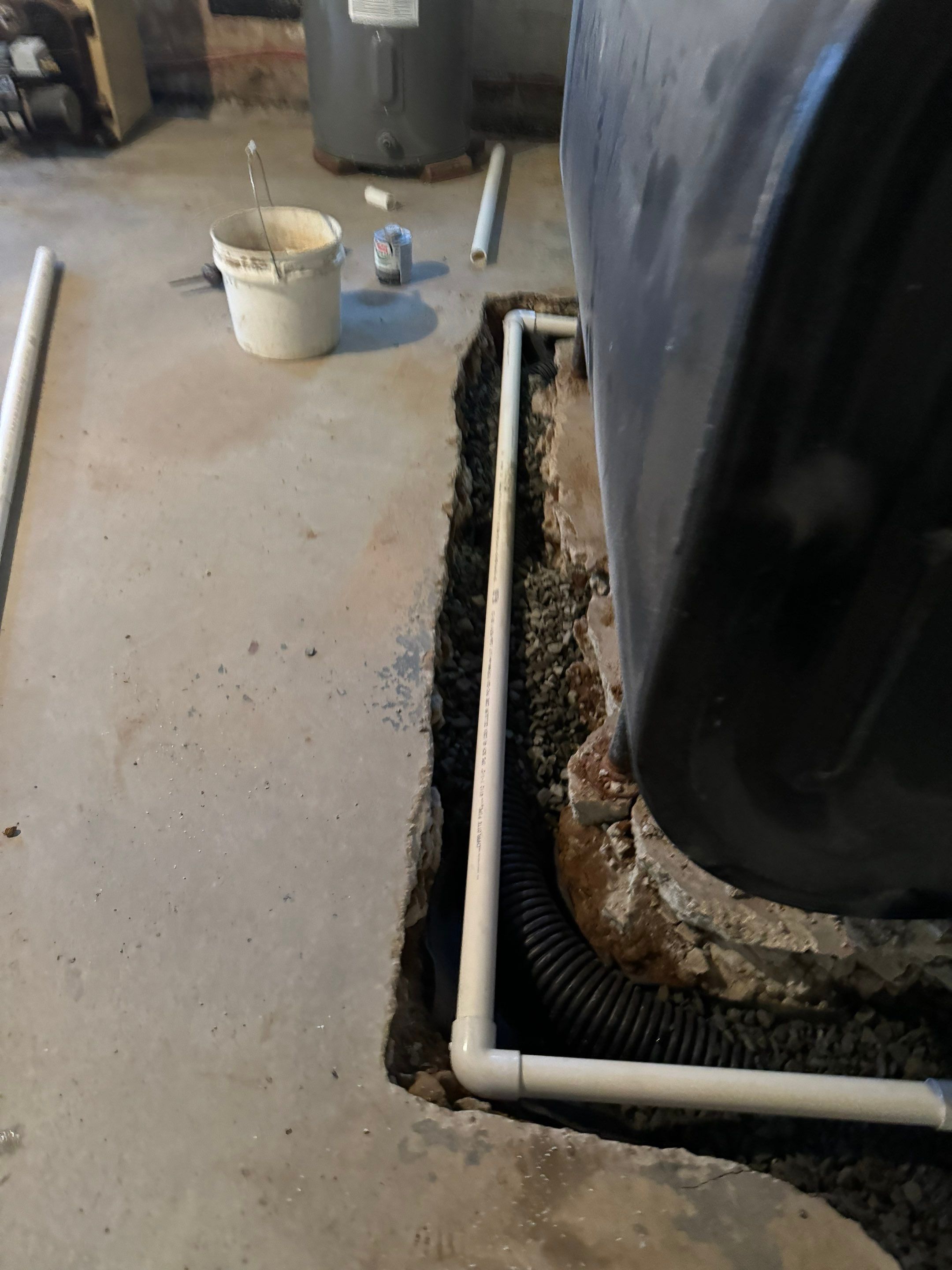 Interior French Drain Washington Township, NJ by Pure Service Pro, LLC 
