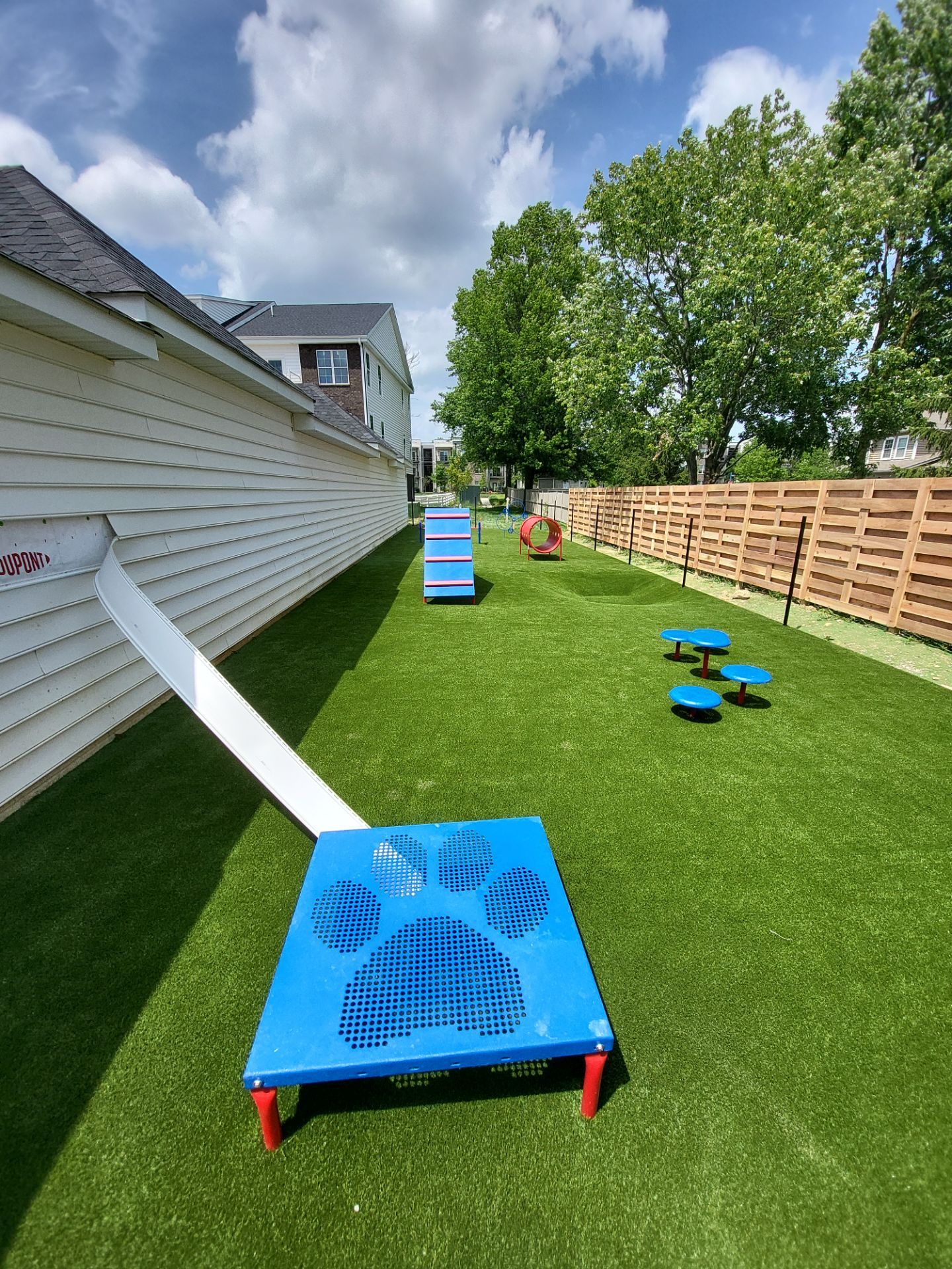 Commercial Fairmont Apartments Pet Park and Agility Course Installation in Westerville by Southwest Greens Midwest