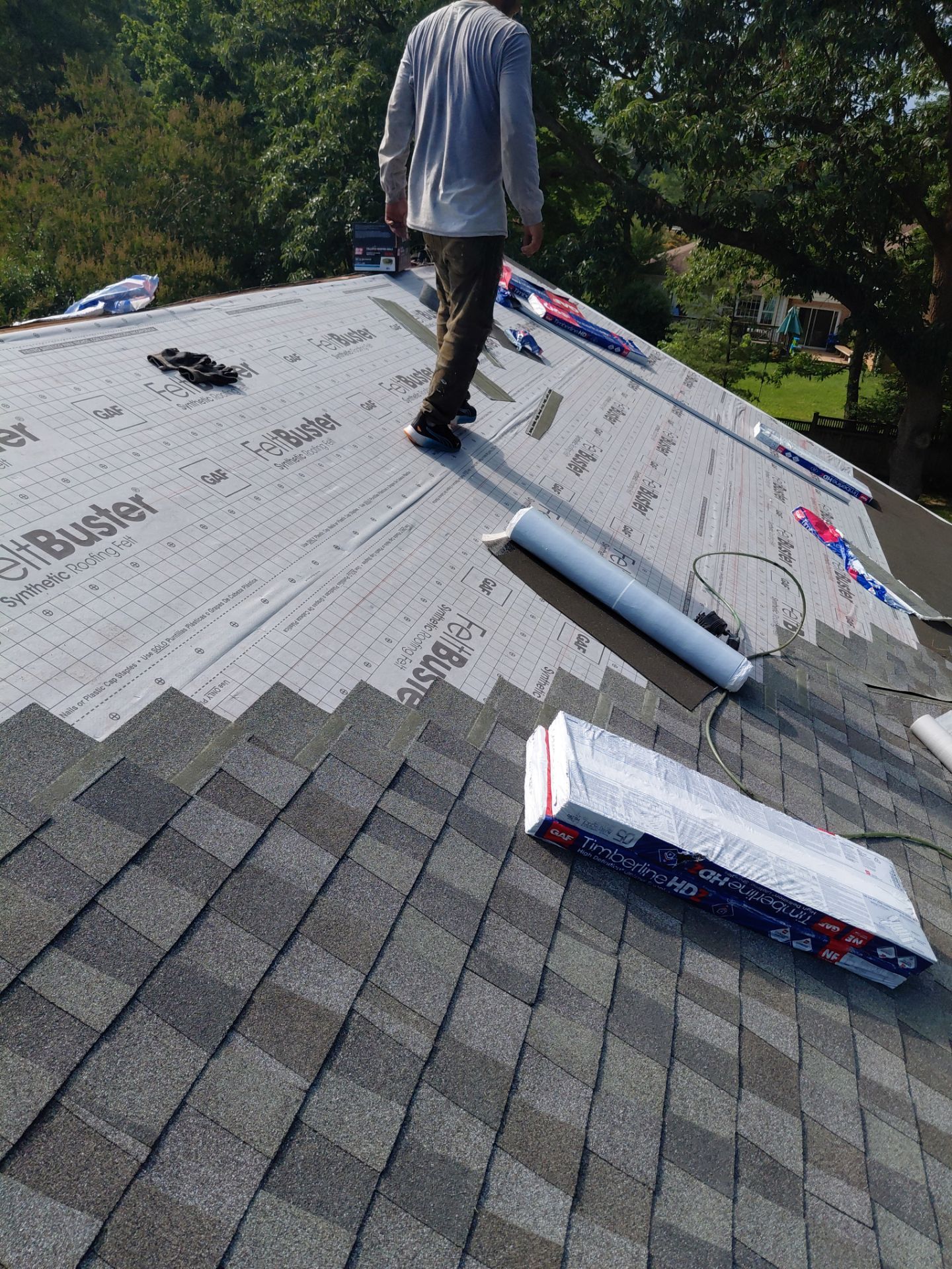 Alexandria: Residential Roof Replacement with GAF Timberline HDZ in Nantucket Morning by RM Banning, Inc.