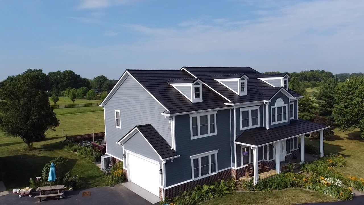 Rural Noblesville Indiana Metal Shake Roof Installation – Black Frost by 4Ever Metal Roofing