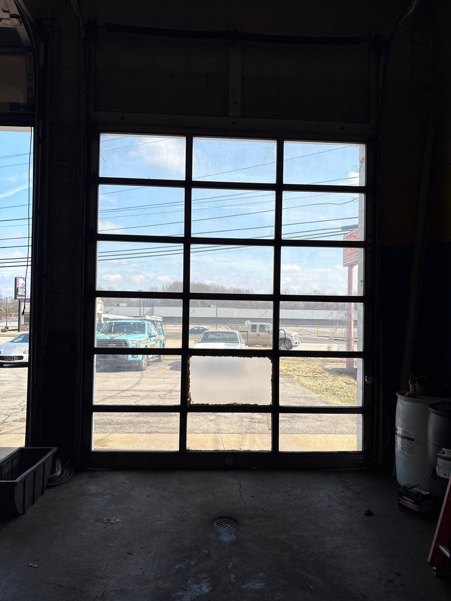 Commercial garage door repair for a local auto service shop in Warren, OH by Ohio Garage Door Repair