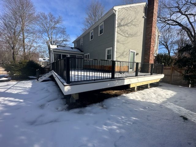 Deck and Sidin in Milford, MA by UBrothers Construction