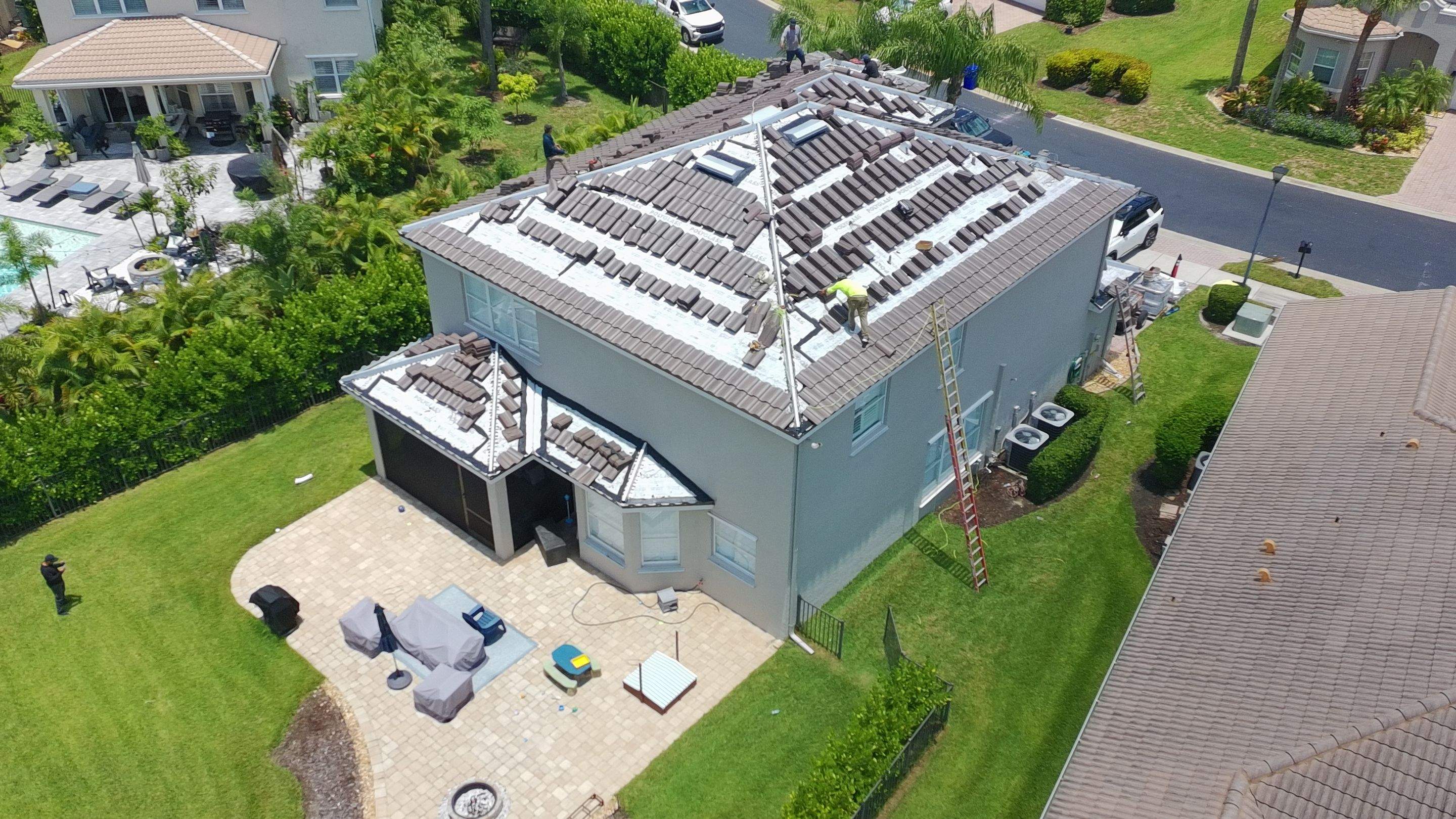 Concrete Tile Replacement in Botanica Lakes by International Roofing