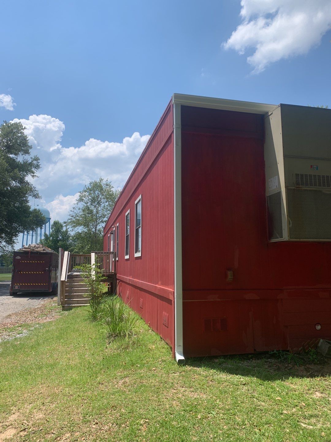 Commercial Gutters using 6 Inch Seamless Gutters in Milton FL by Gutter Professors