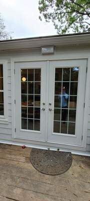 James Hardie porch siding install with custom PVC Trim