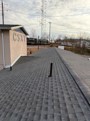 Commercial Roofing Installation using GAF Timberline HDZ Pewter Gray