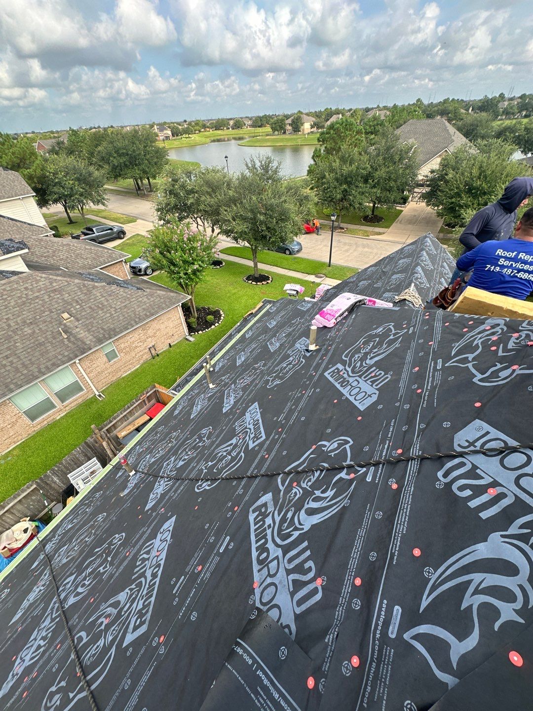 Residential Roofing Installation using Owen's Corning Duration (Lifetime) Shingles by Roof Repair Company