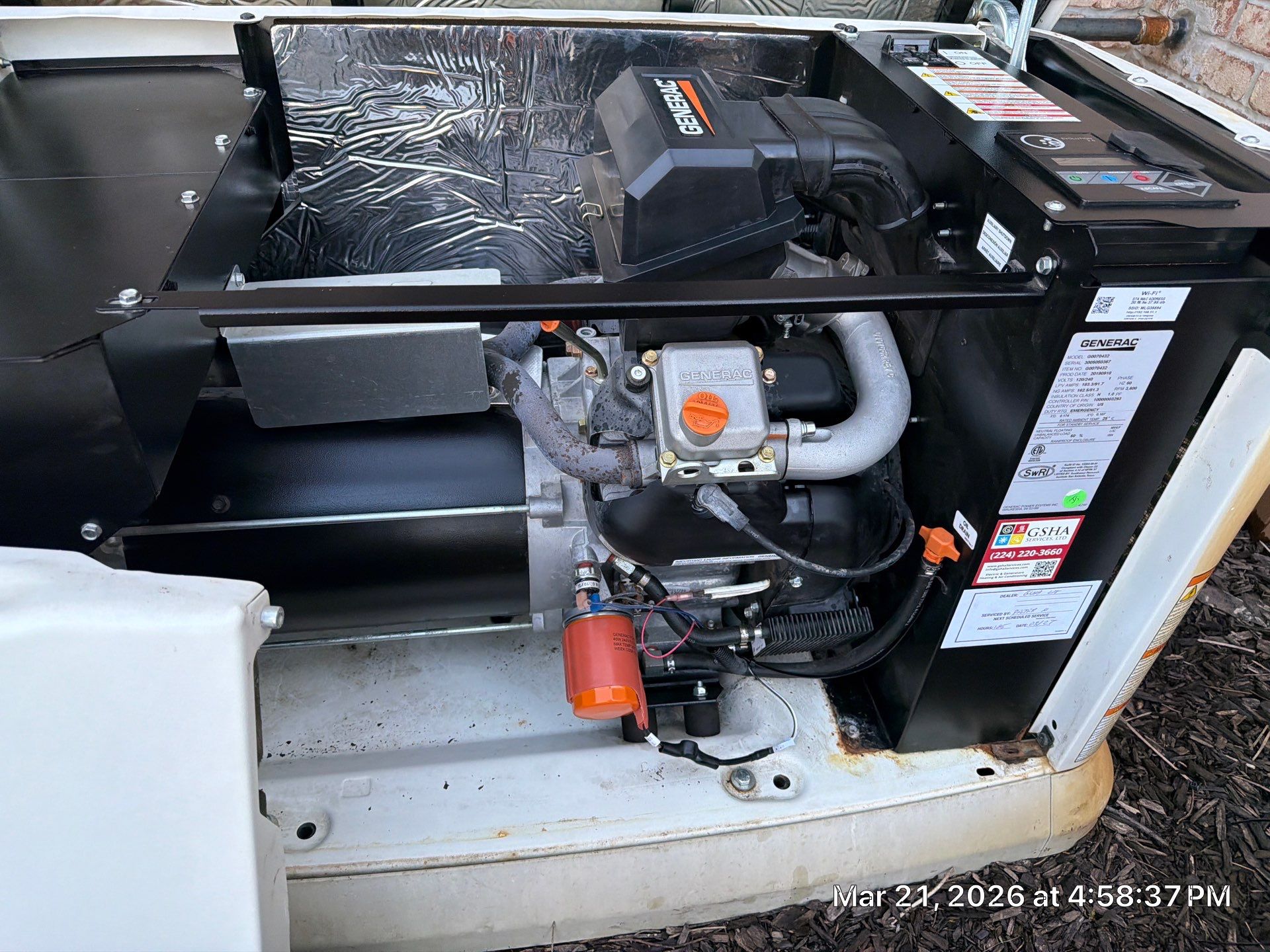 Generac Standby Generator Tune-Up & Battery Replacement on Two Units – Harvard, IL | GSHA Services, LTD by GSHA Services LTD