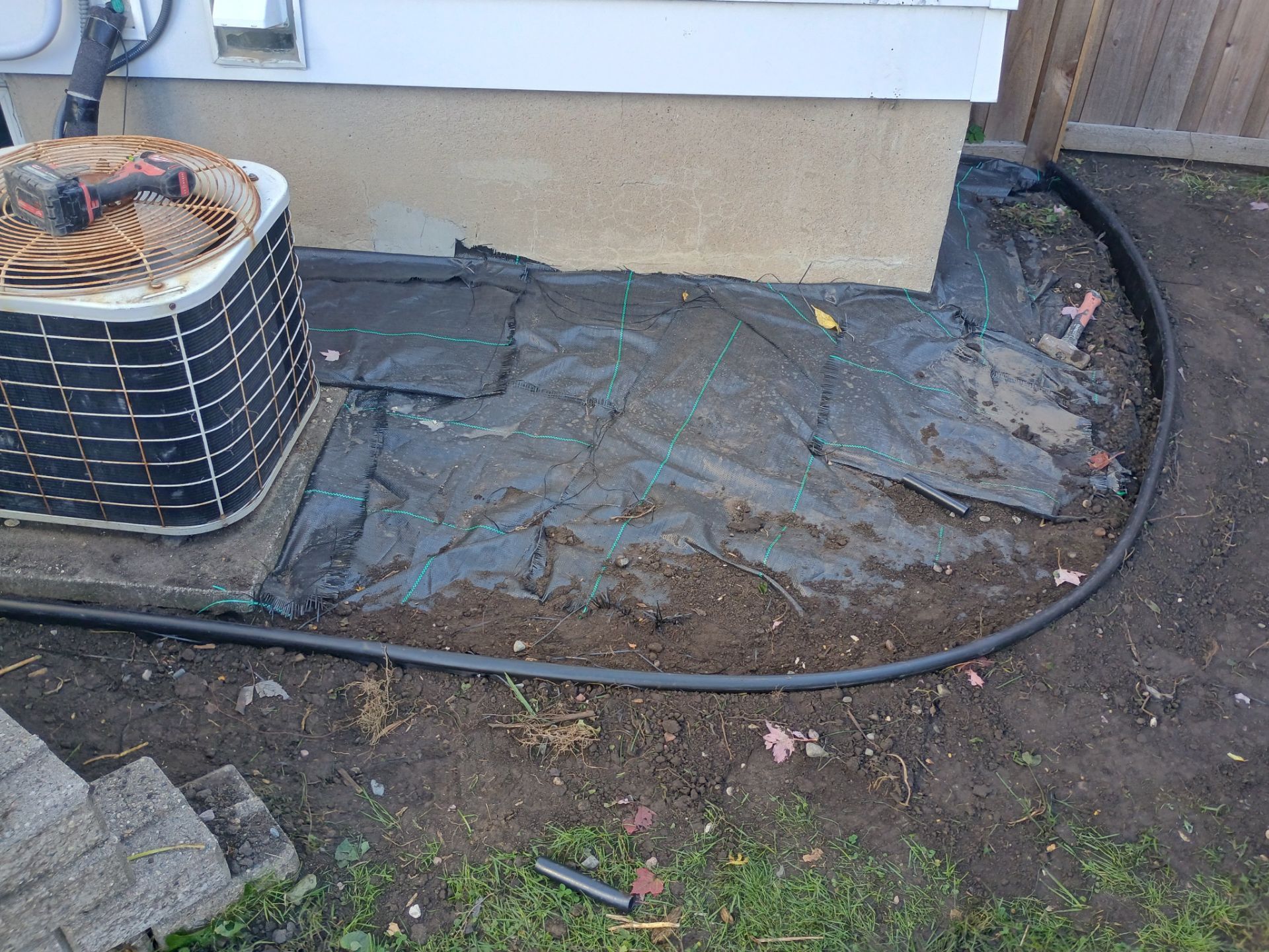 French Drain Installation for Michael by Waterproofing Northeast