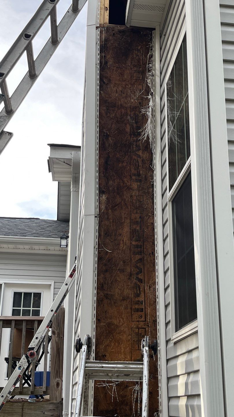 Roof Repair and Chimney Framing Repair by Midlands Roofing & Exteriors