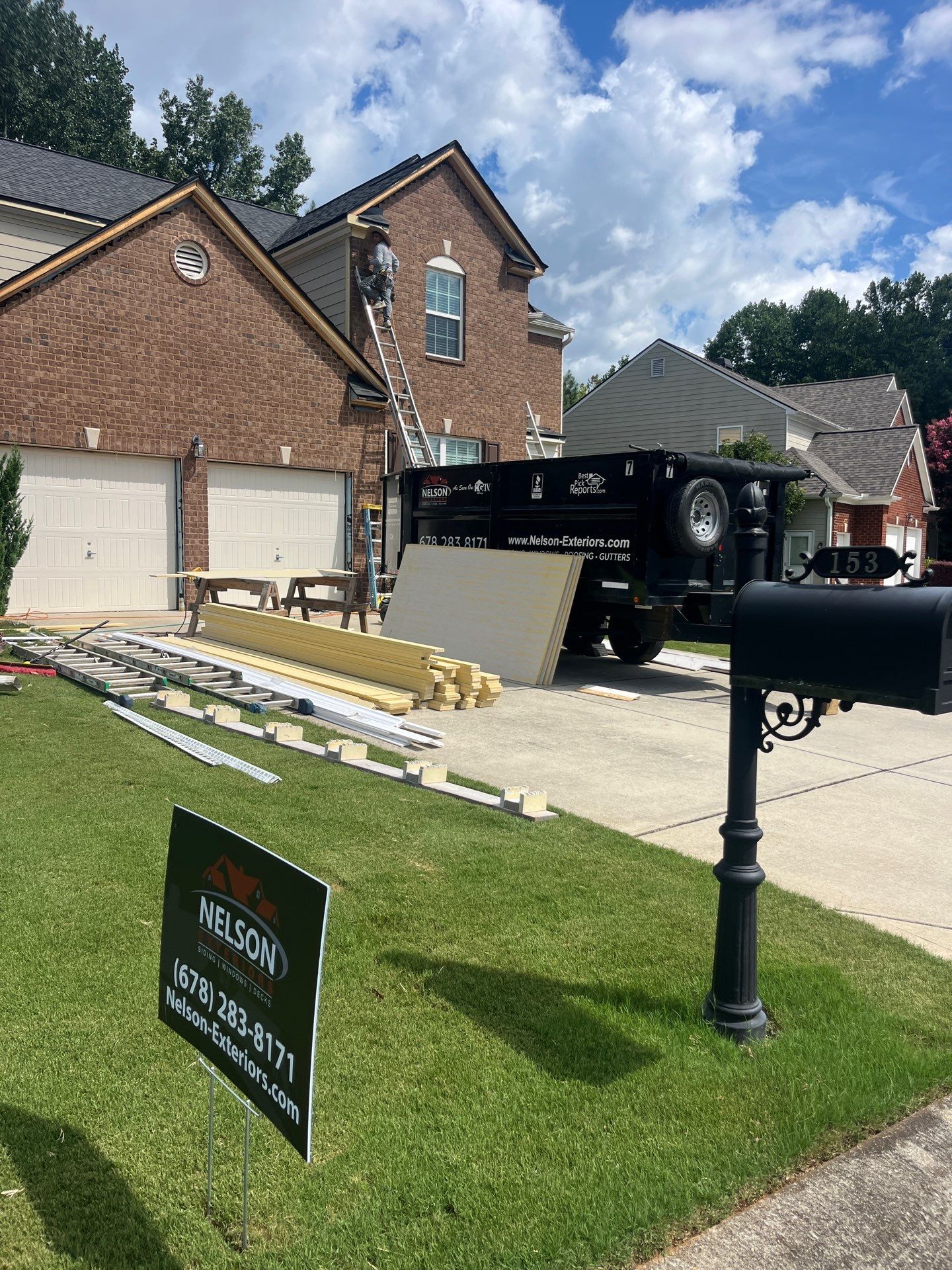 Soffit, Fascia, and Gutter Replacement in Acworth, GA by Nelson Exteriors 