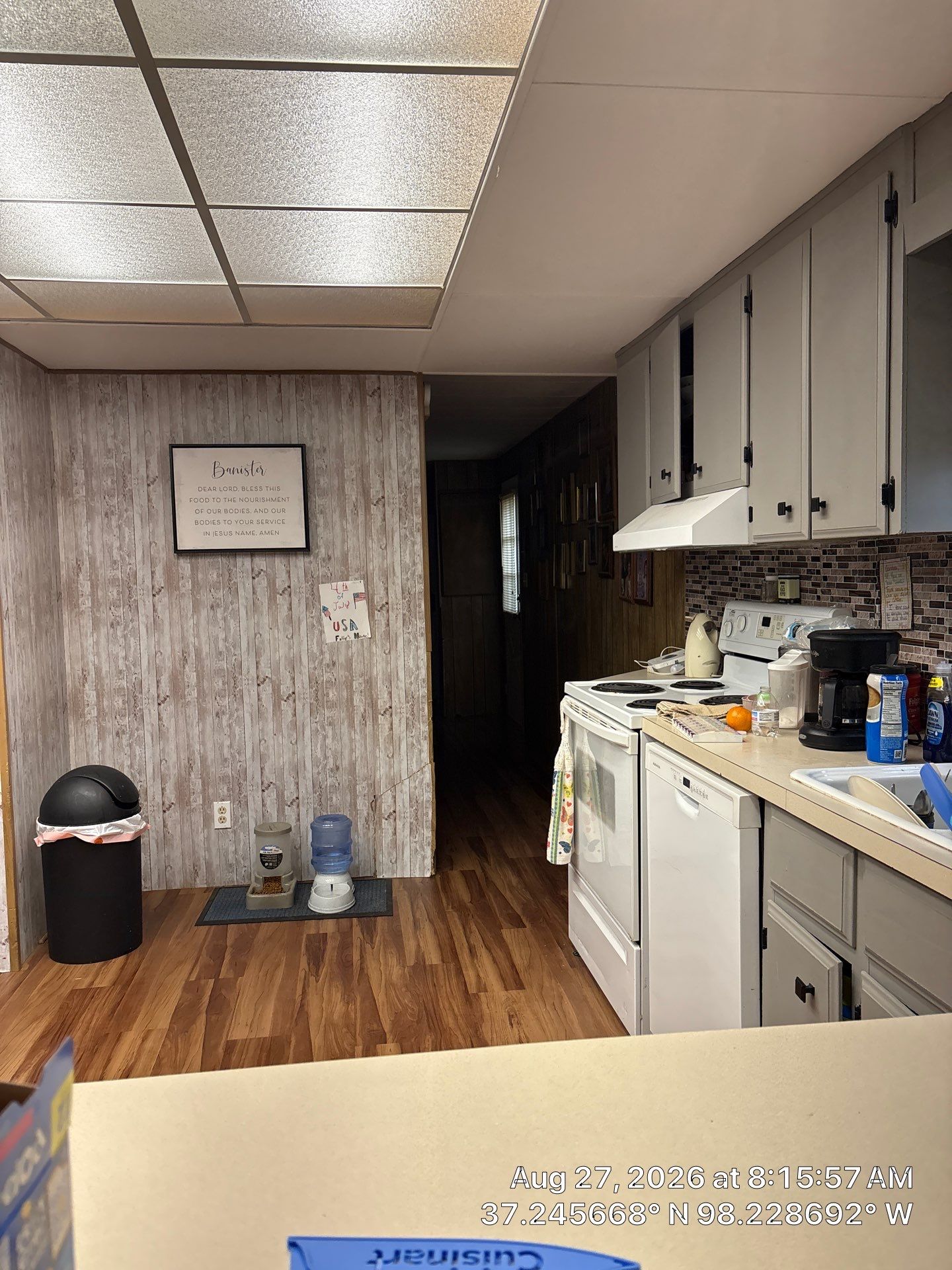 Kitchen Refresh Featuring Grey Cabinetry and Mosaic Tile in Attica by CompanyCam Sales Demo