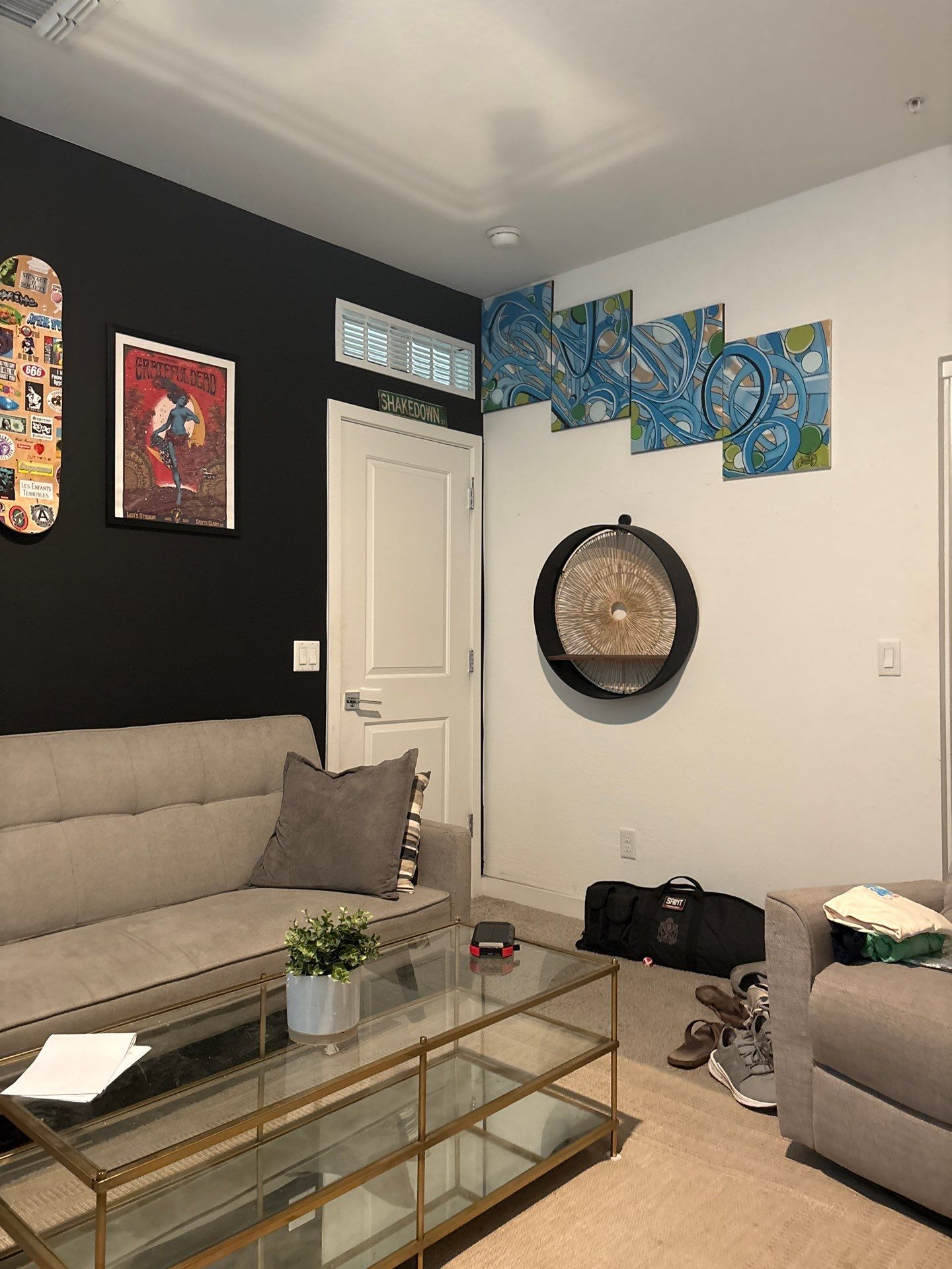 Custom Living Room Gallery Wall and Media Installation in Buckeye by CompanyCam Sales Demo