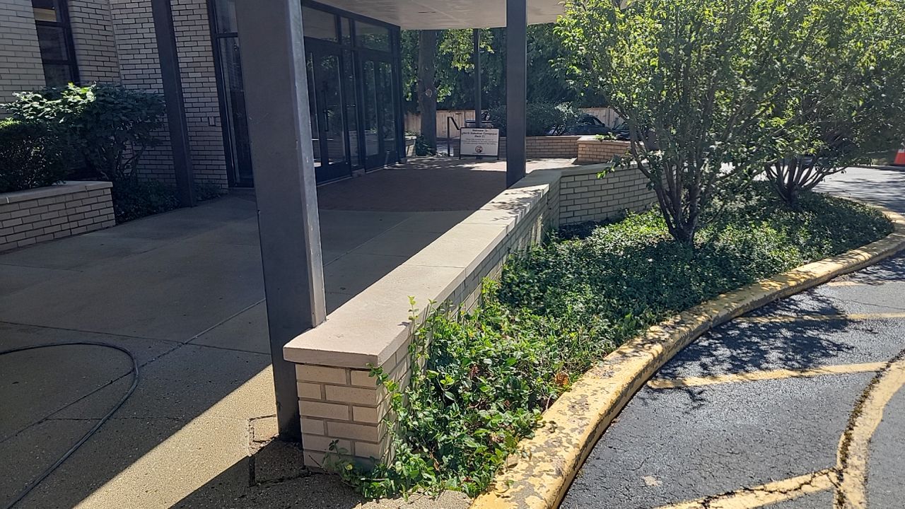 commercial pressure washing using Algaecide, soft wash soap by Northern Power Washing LLC.