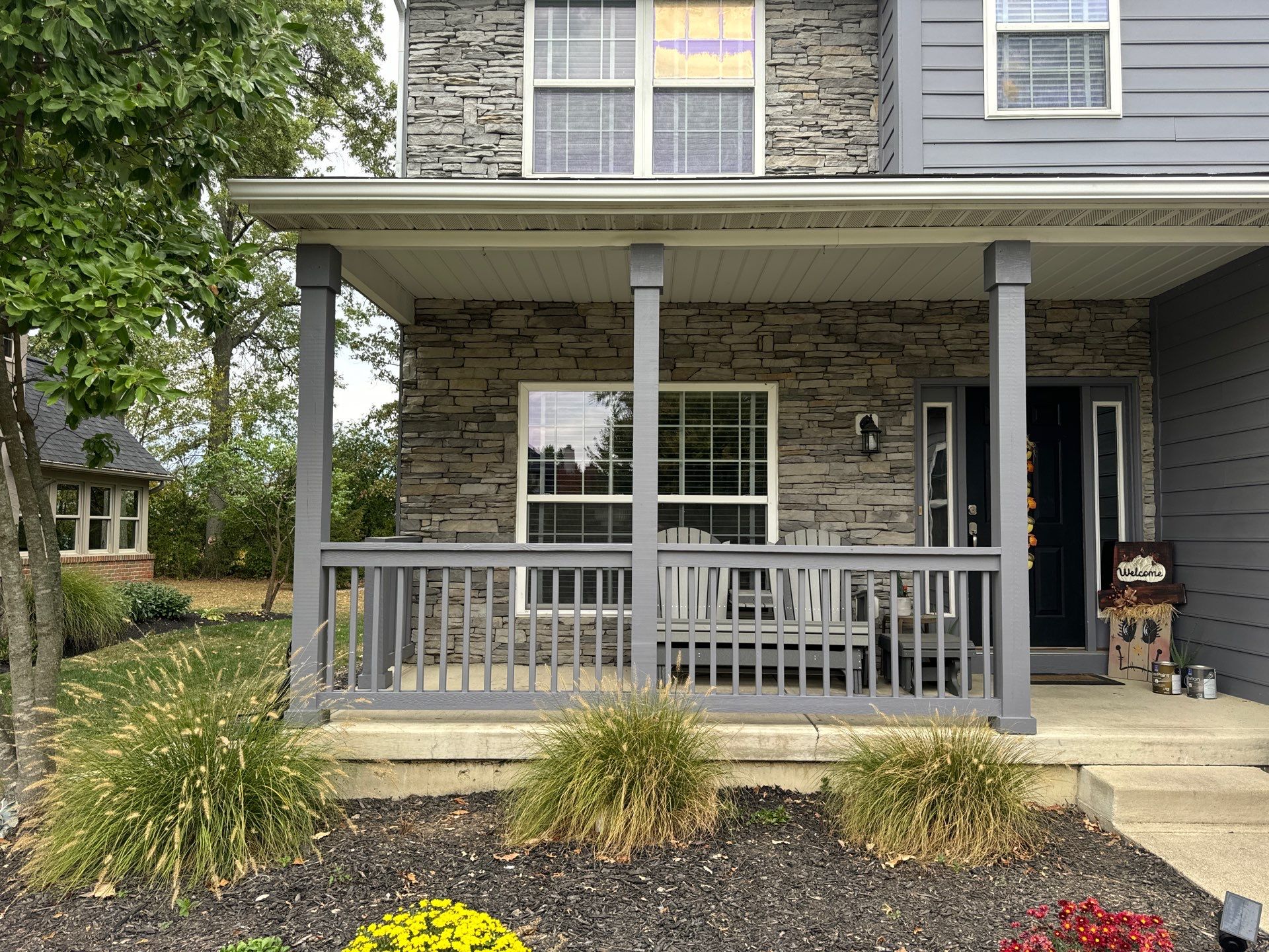 Porch Railings and Pillars Build by Farmer Home Solutions
