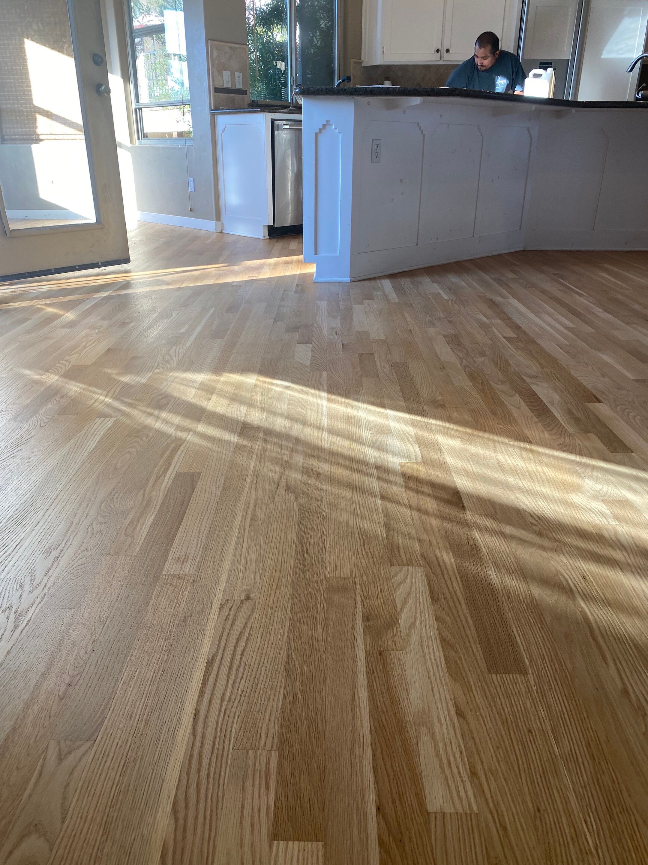 Red Oak Finish and Restore by Footprints Floors South Sacramento