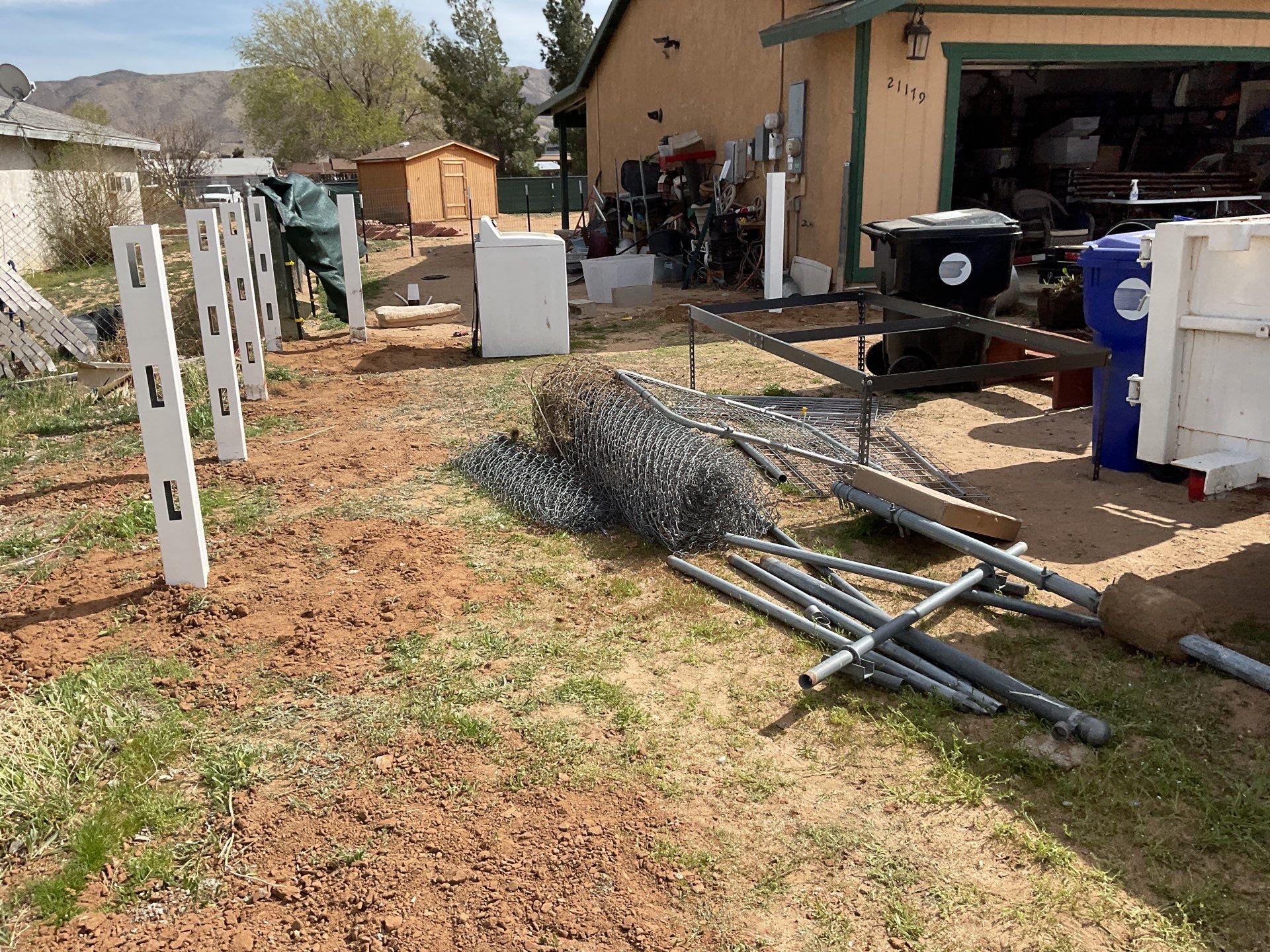 Fence Installation using Ranch Style Vinyl by Fence Guys Inc.