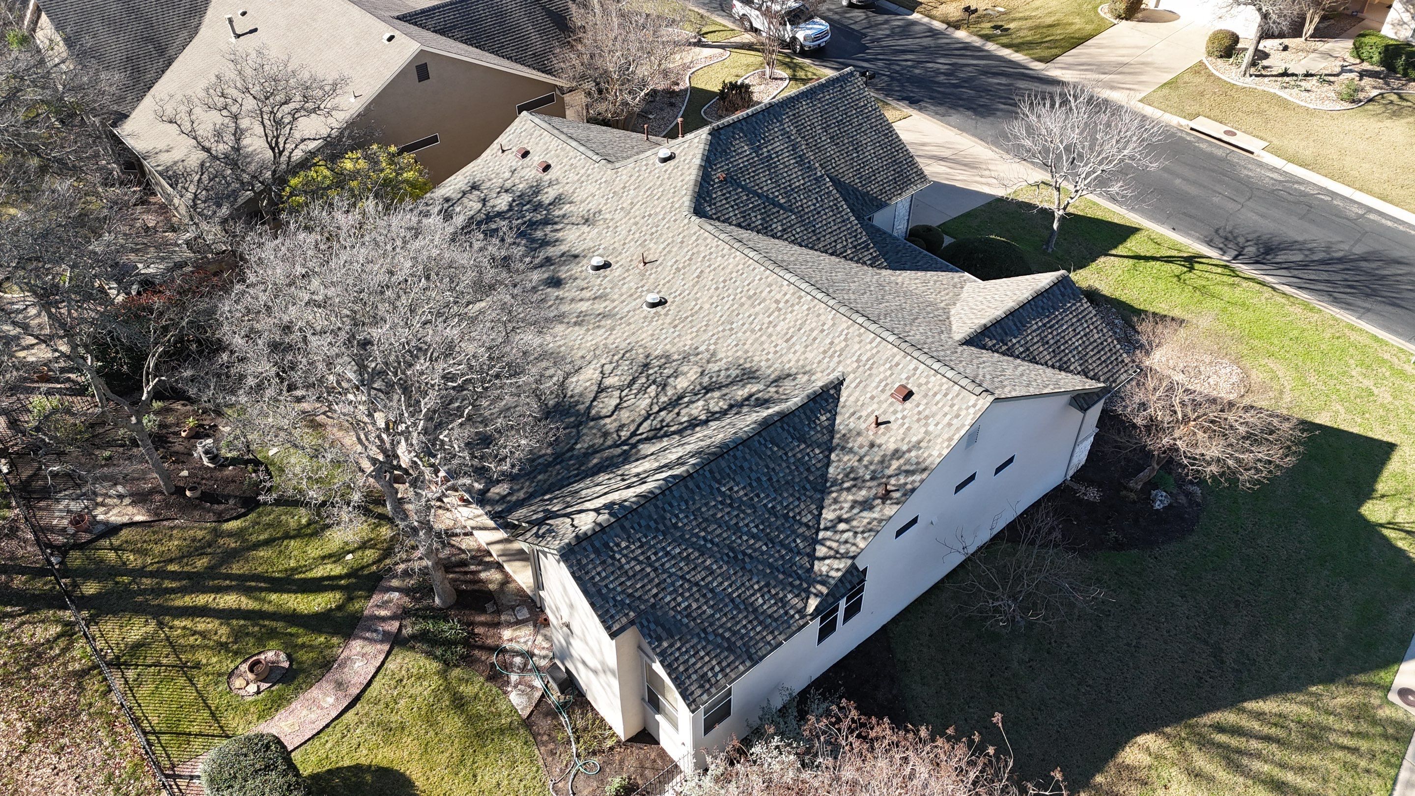 Residential Roof Replacement using GAF - HDZ - Cedar Falls by Action Exteriors Austin