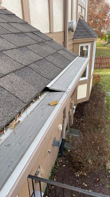 Turtle Shell gutter protection installation in Naperville, IL 60565, photograph 9