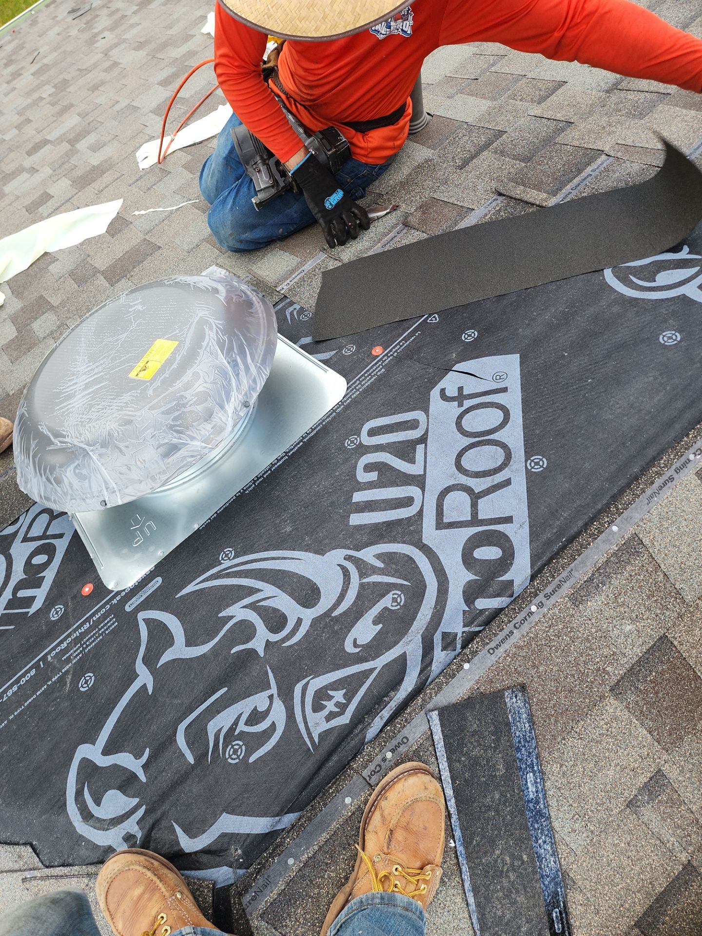Residential Roofing Installation using Owen's Corning Duration (Lifetime) Shingles by Roof Repair Company