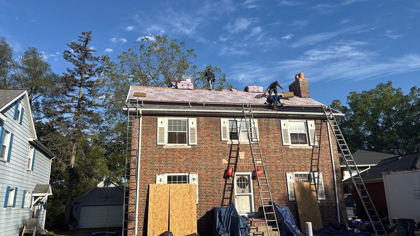 Roof Replacement using Owens Corning Colonial Slate by 180 Contractors