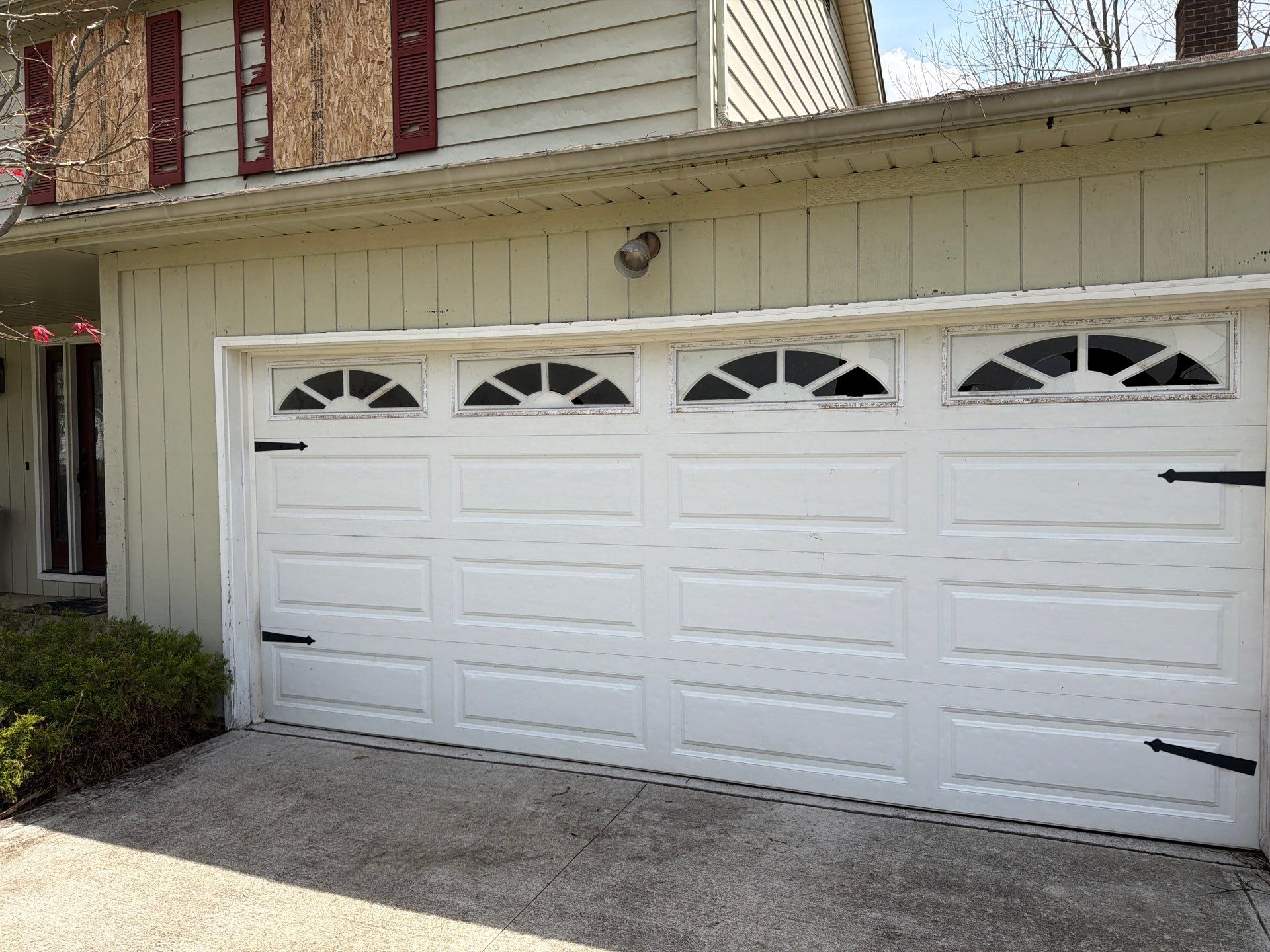 Garage Door Installation With Decorative Windows in Solon OH by Ohio Garage Door Repair
